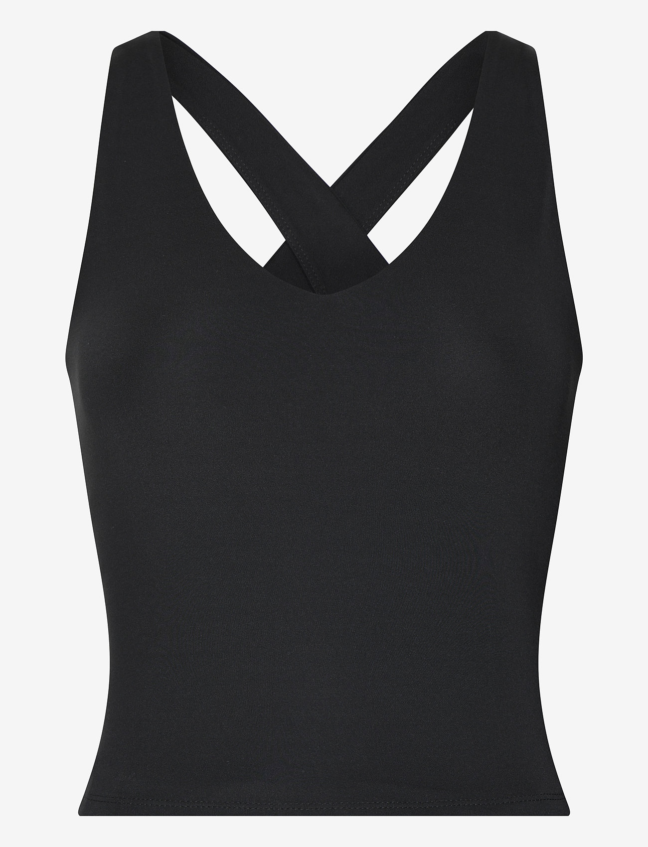 Girlfriend Collective - Float Zoe Tank, Cross-Back - tank tops - black - 0