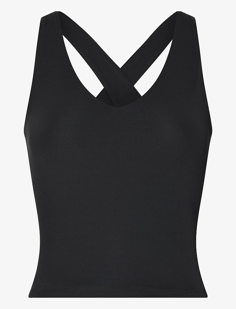 Girlfriend Collective - Float Zoe Tank, Cross-Back - tank tops - black - 1