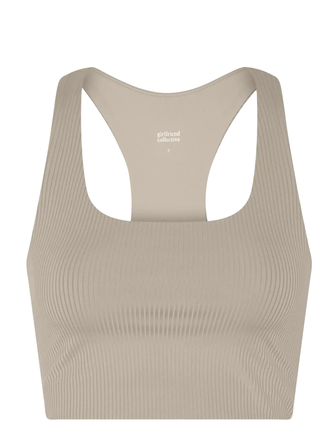 Girlfriend Collective Rib Paloma Bra - Sports BH'er - FEATHER / beige