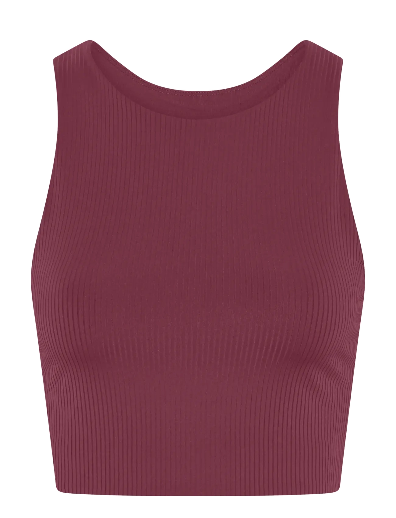 Girlfriend Collective Rib Dylan Bra - Undertøj - GOJI / burgundy
