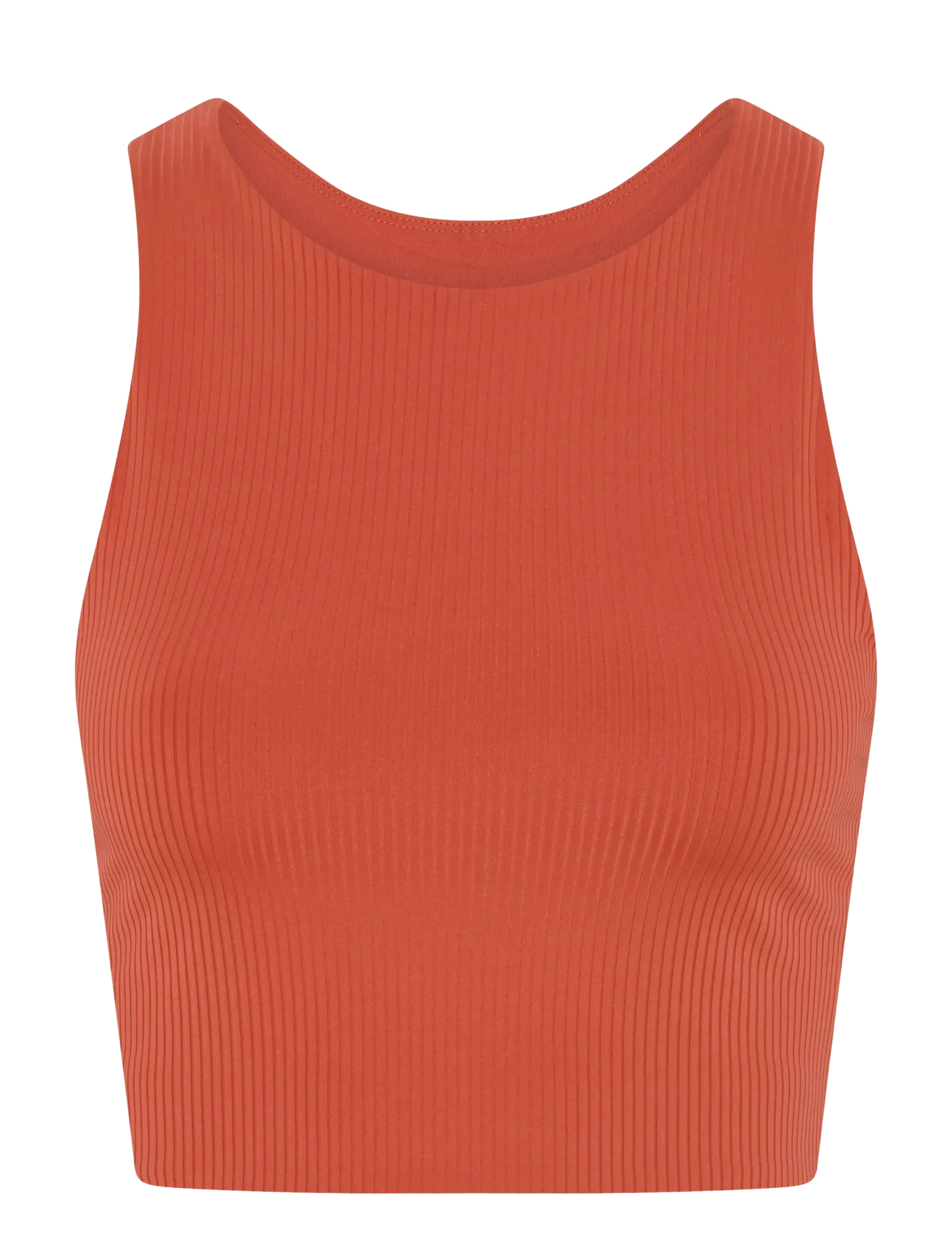 Girlfriend Collective Rib Dylan Bra - Girlfriend Collective - RED CLAY / coral
