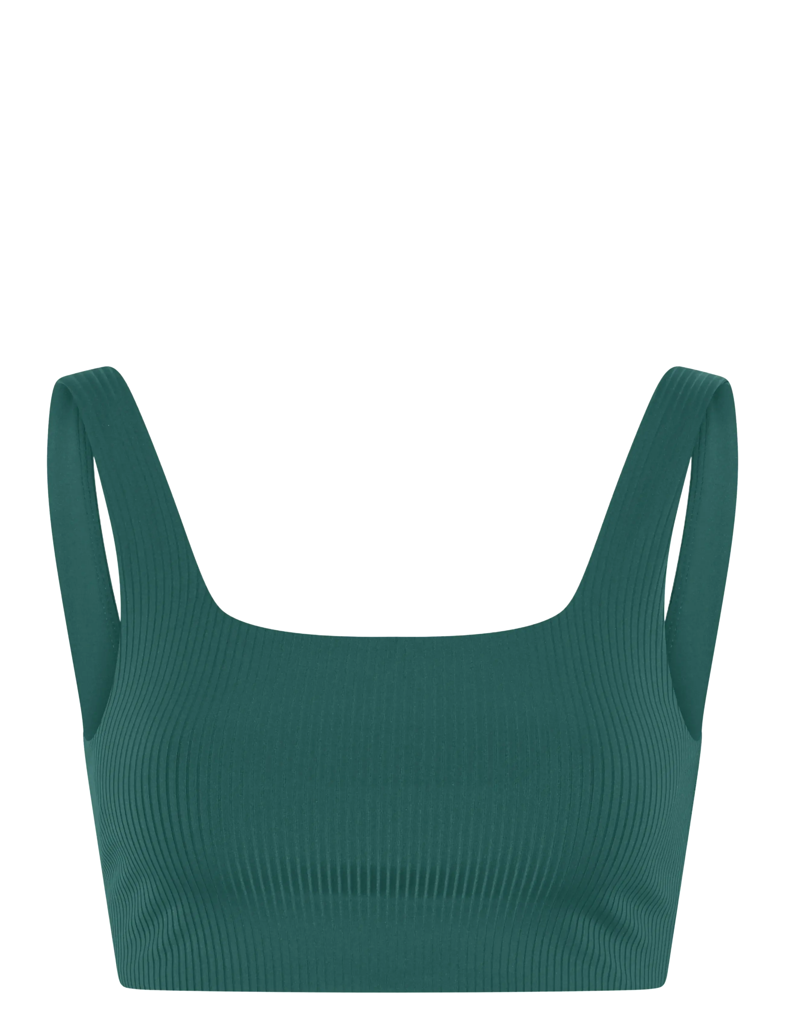 Girlfriend Collective Rib Tommy Bra - Undertøj - RAIN FOREST / green