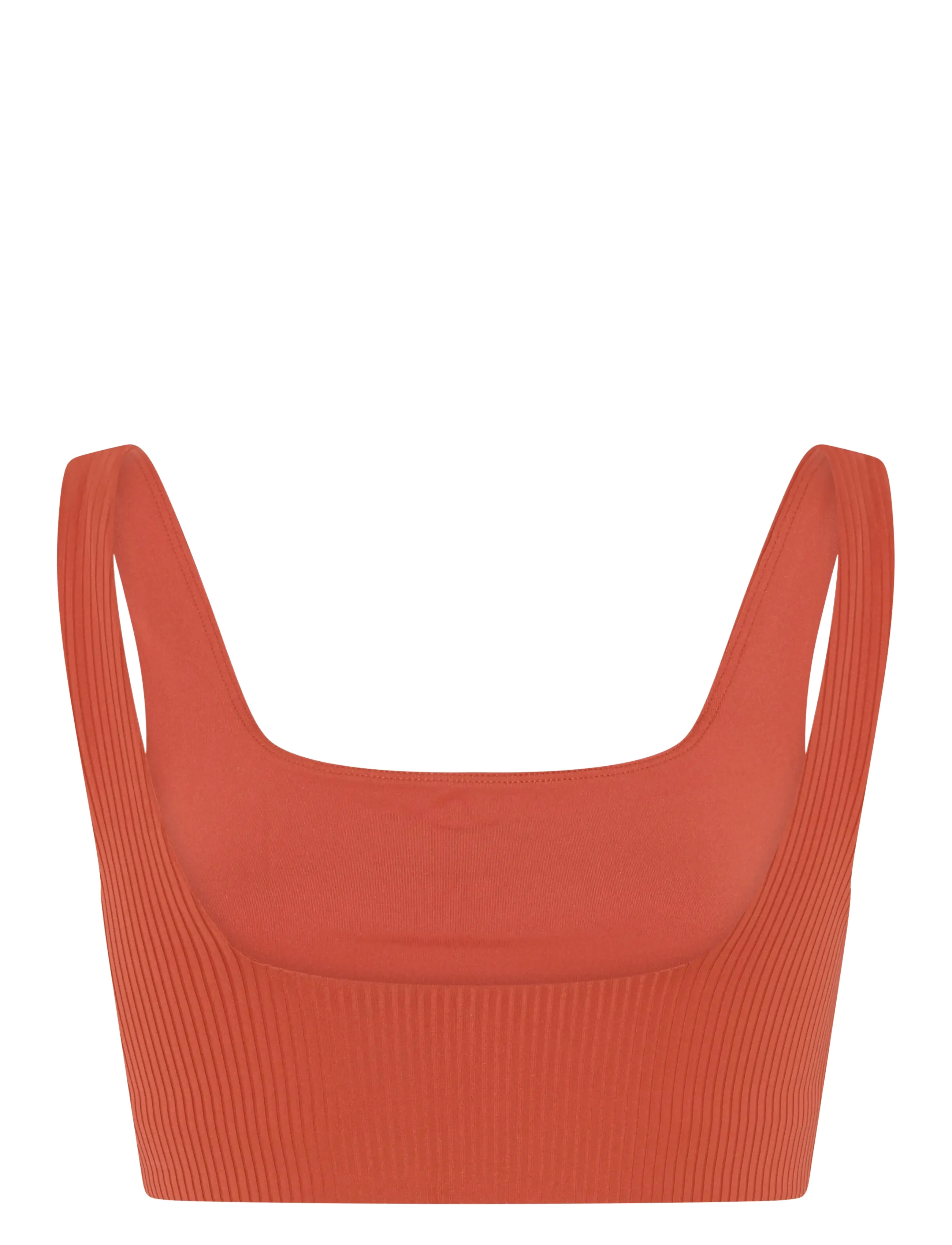 Girlfriend Collective - Rib Tommy Bra - laveste priser - red clay - 2
