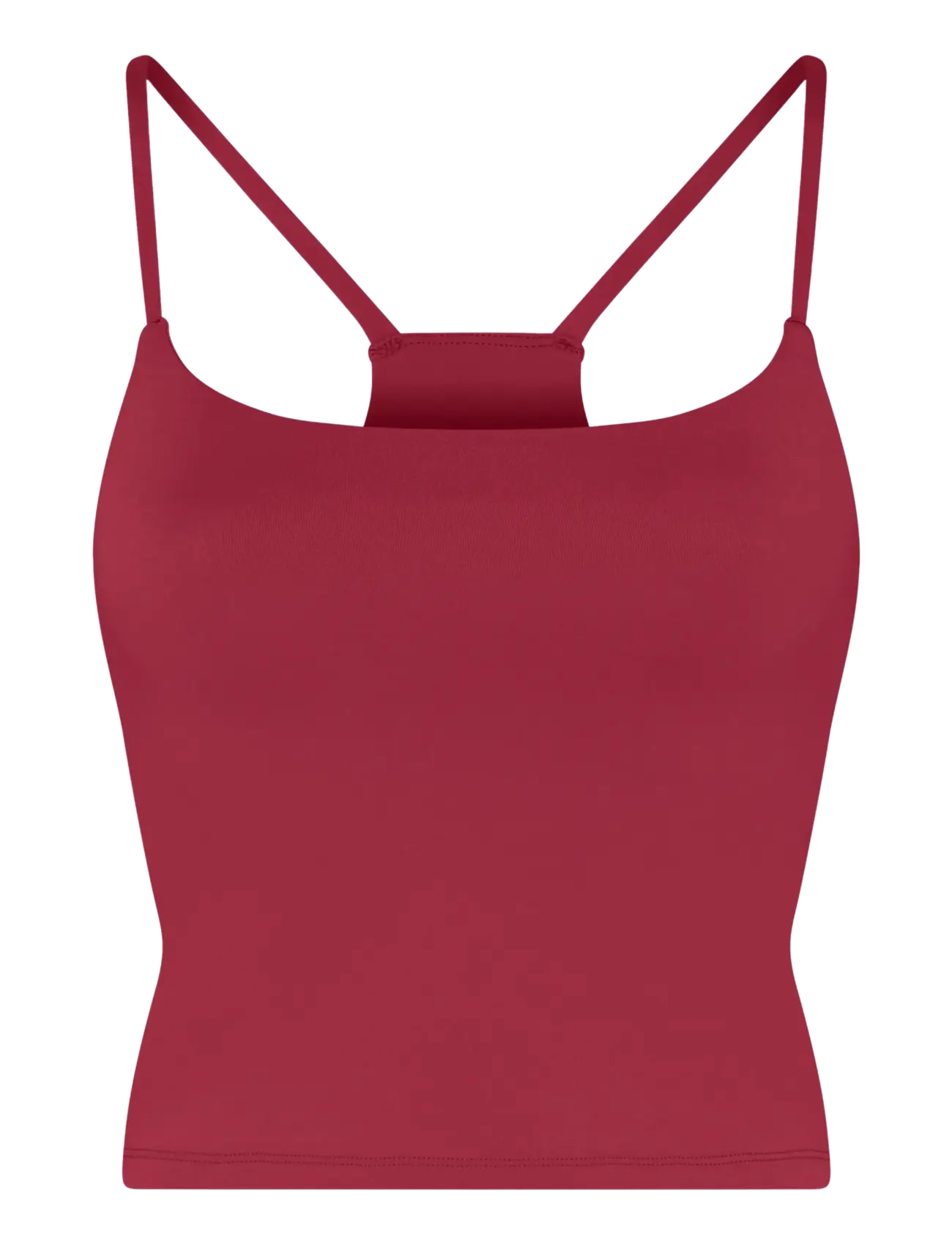 Girlfriend Collective Float Willa Strappy Tank - Tøj - RHODONDENDRON / burgundy