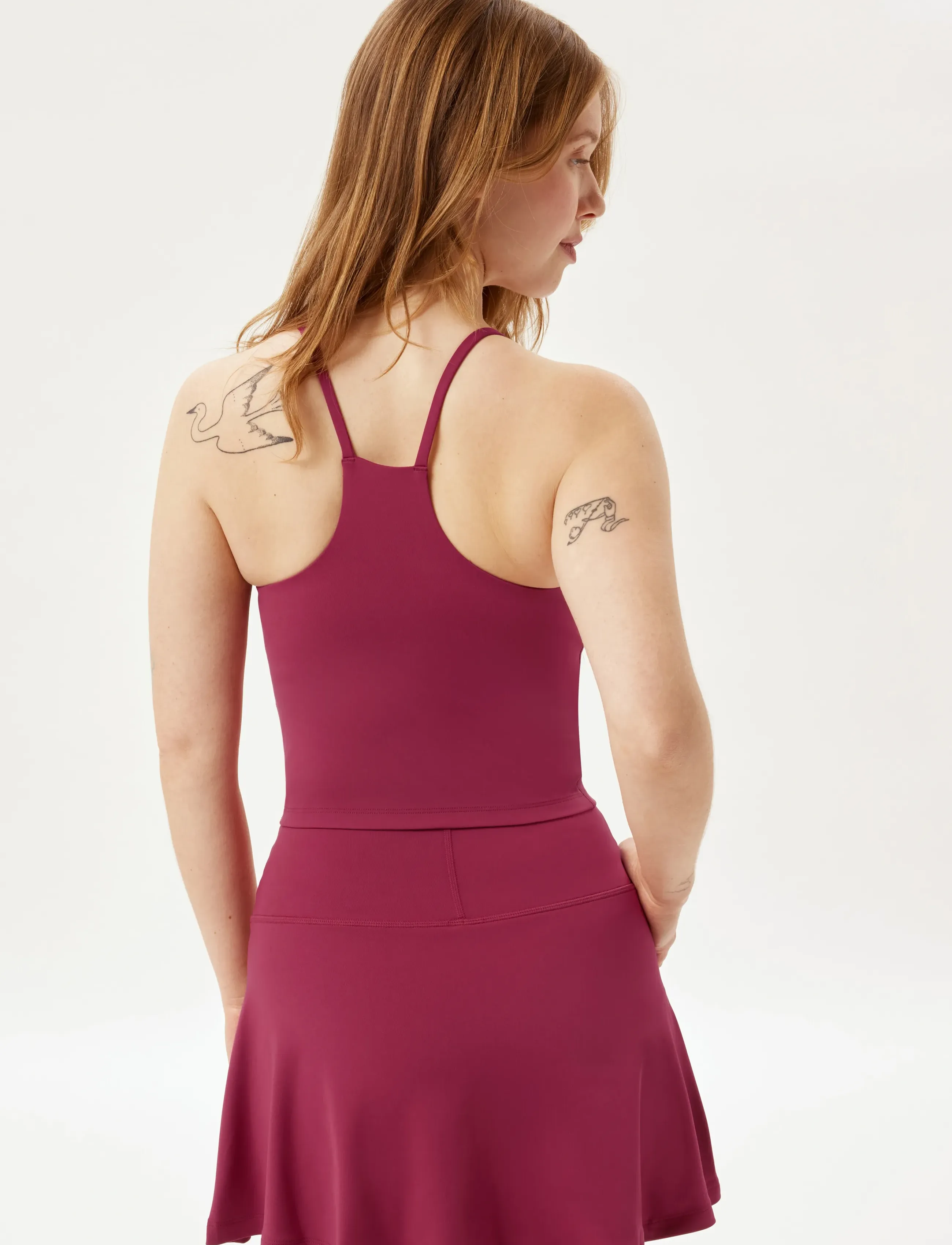 Girlfriend Collective - Float Willa Strappy Tank - tank tops - rhodondendron - 4