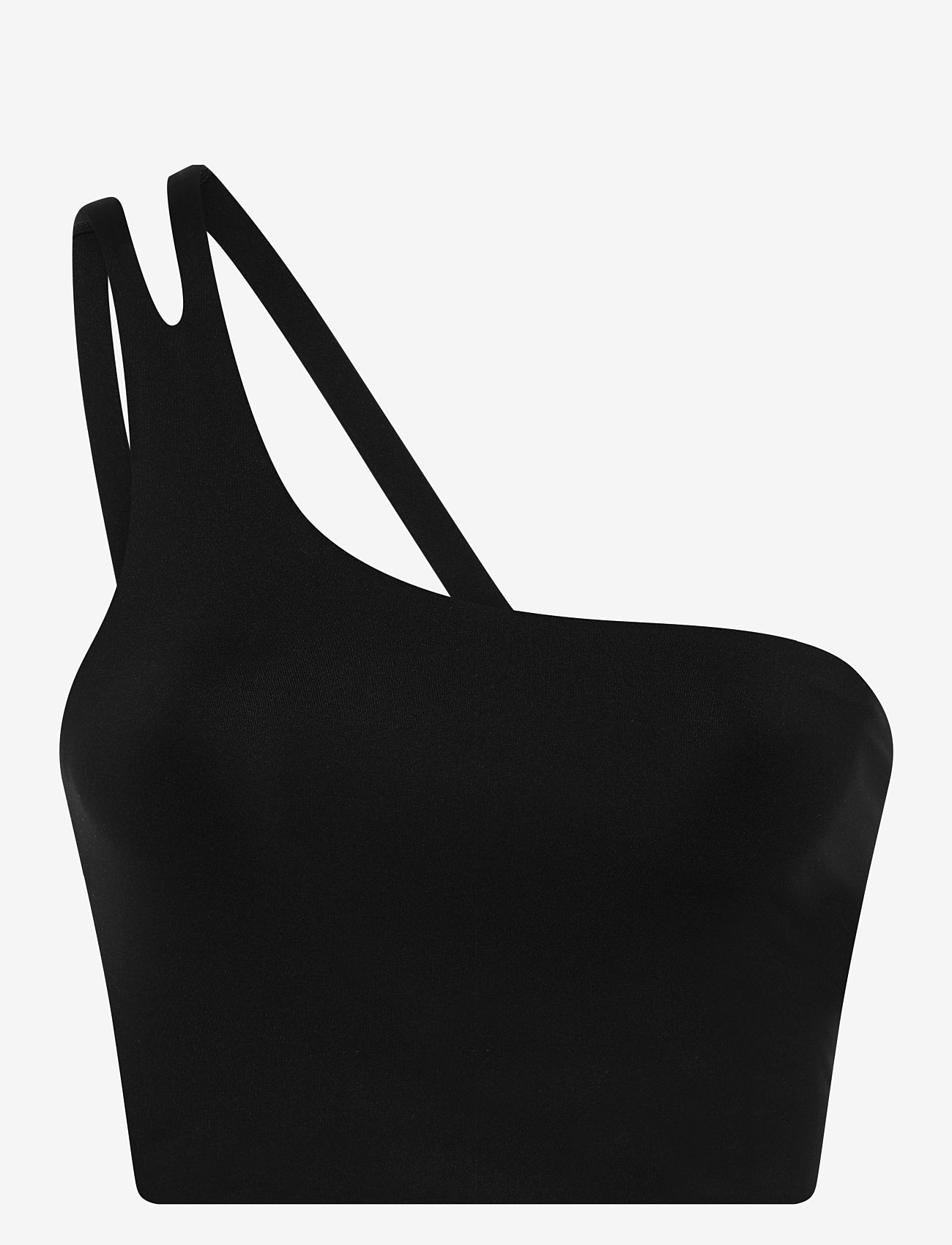 Girlfriend Collective - Uma One Shoulder Bra - keskmine toestus - black - 1