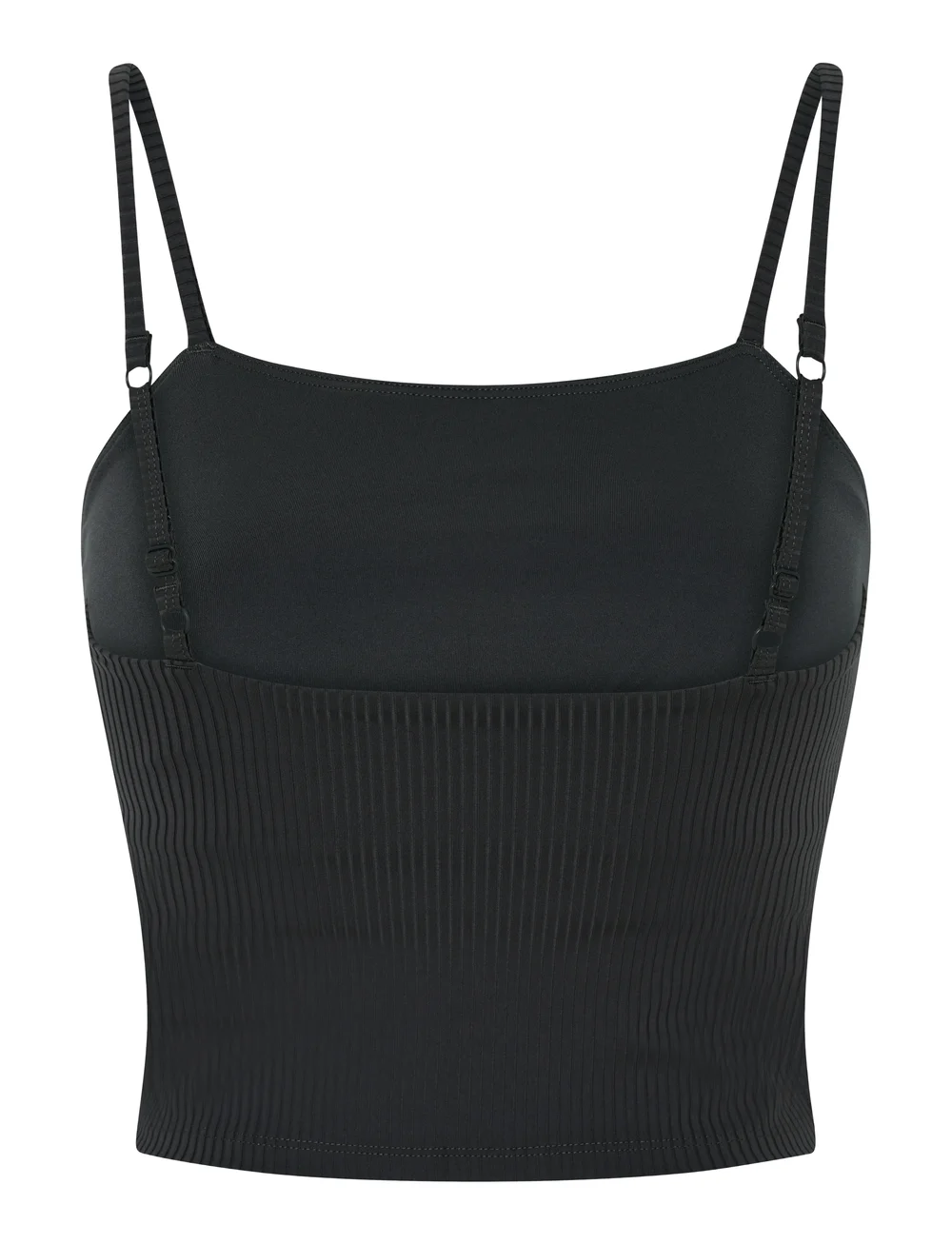 Girlfriend Collective - Rib Cami Top - crop-tops - black - 3