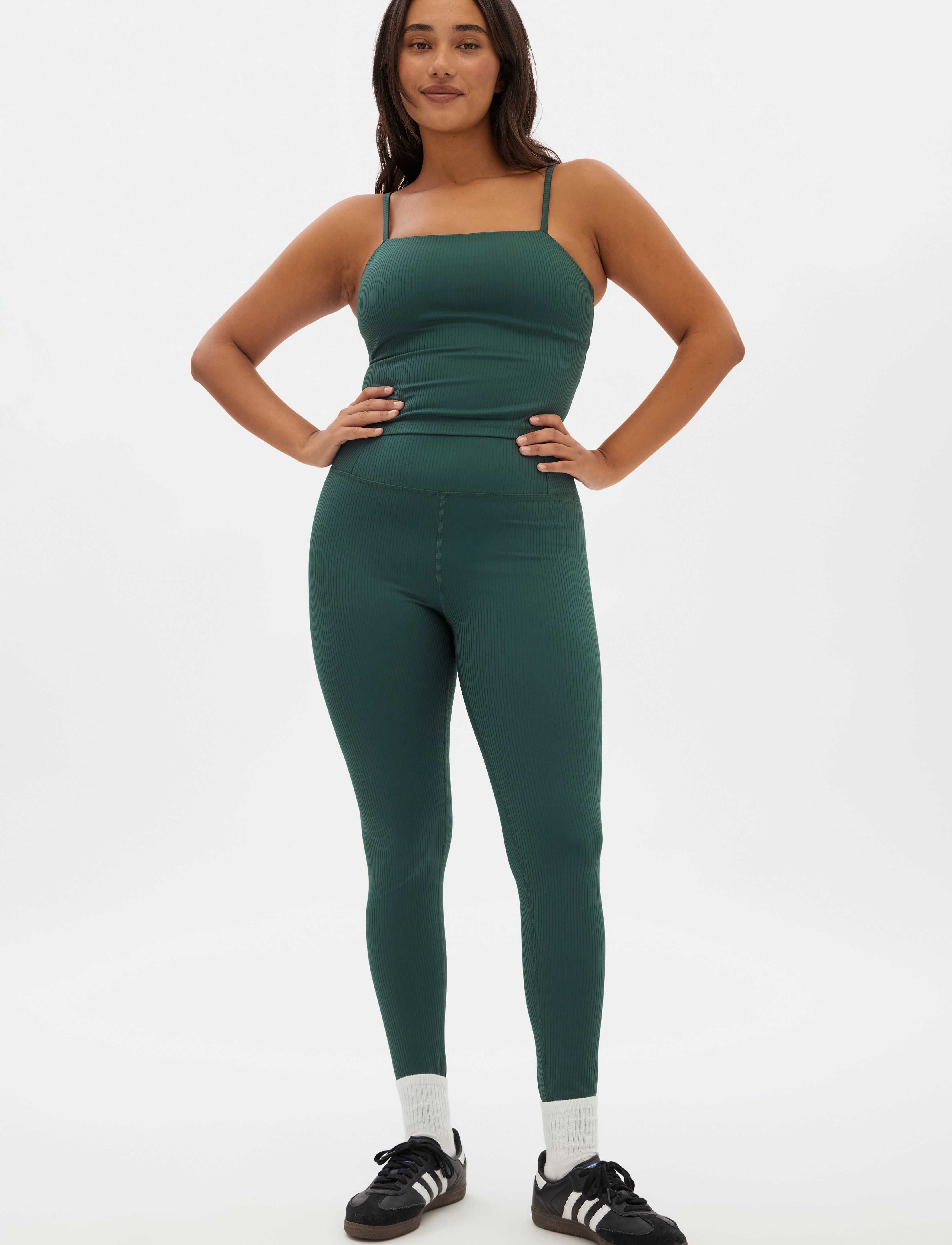 Girlfriend Collective - Rib Cami Top - moss - 3