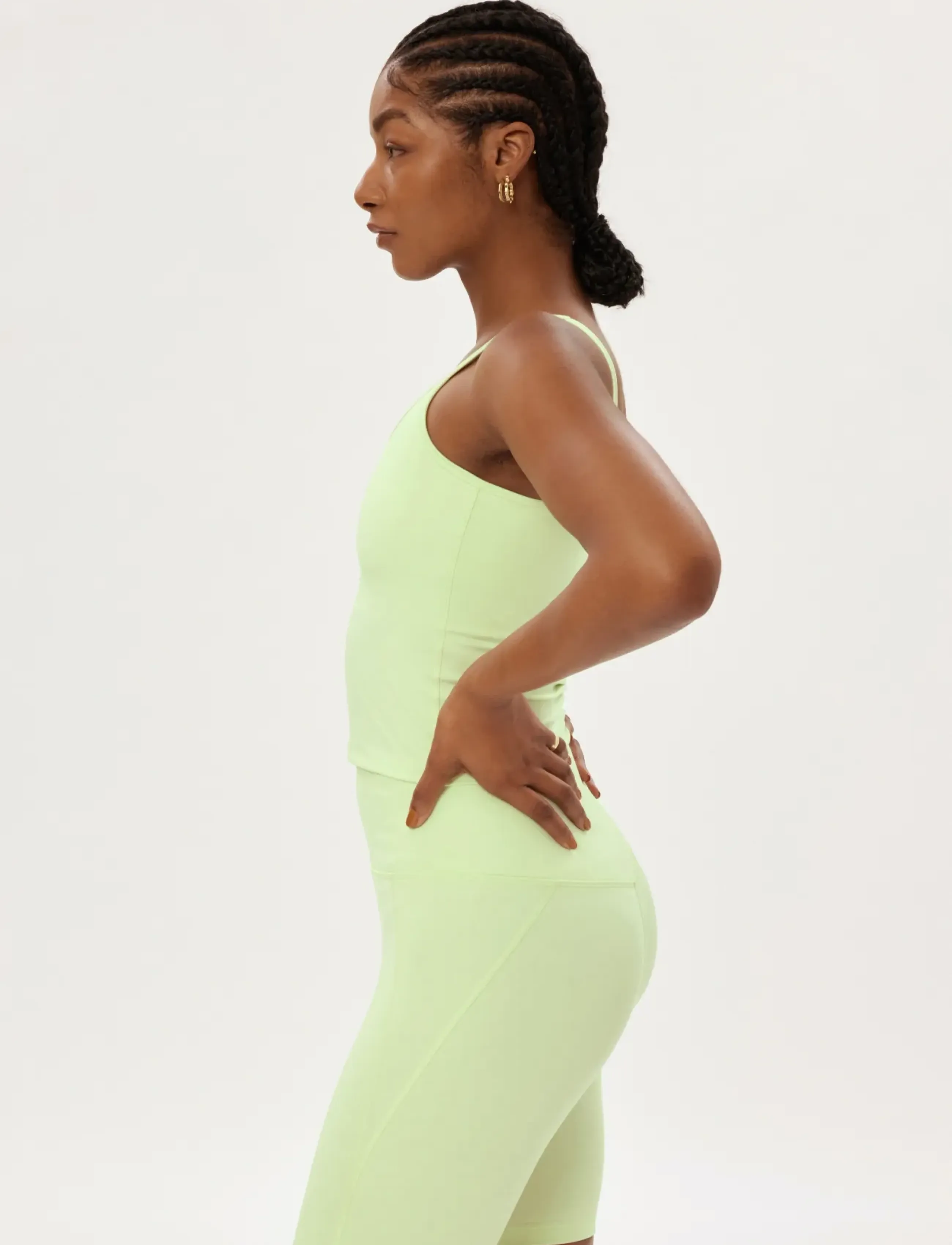 Girlfriend Collective - Gemma Scoop Tank - tank tops - green tea - 3