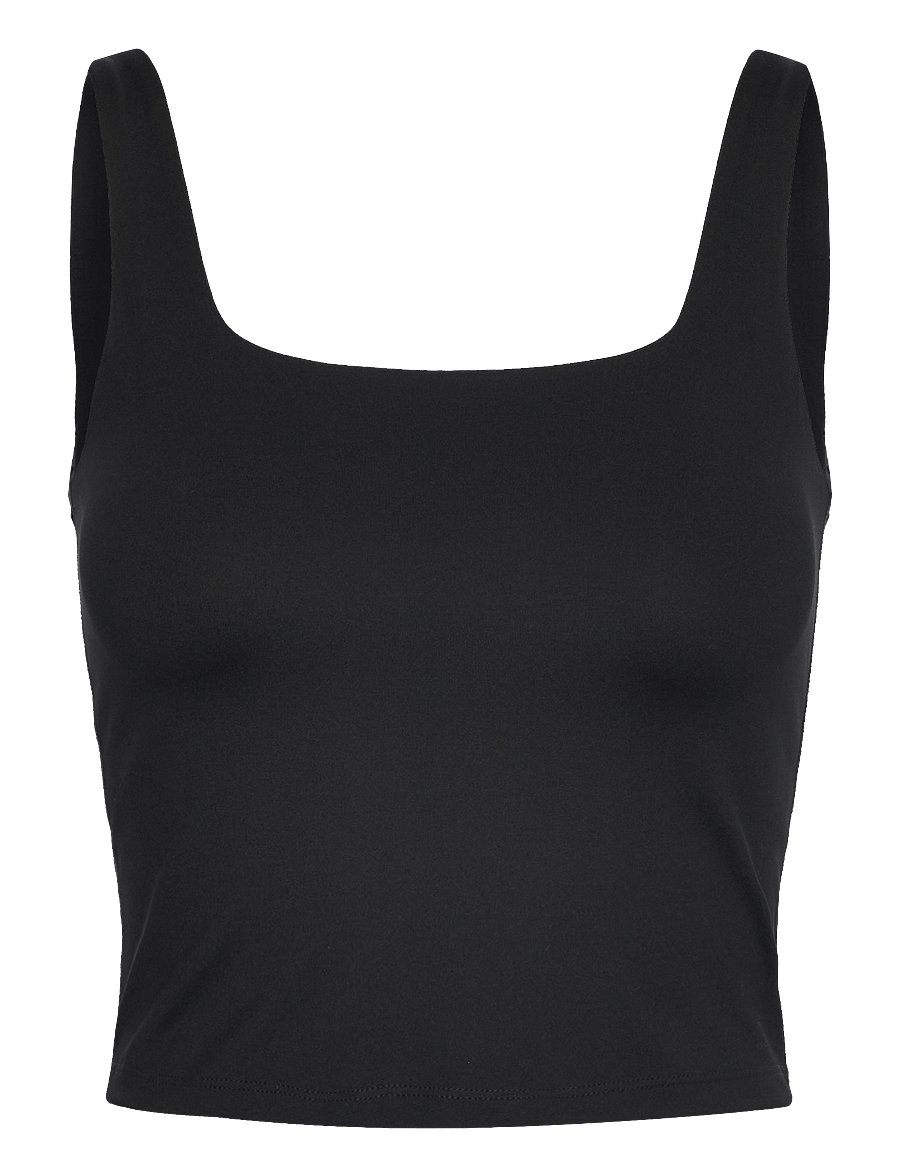 Girlfriend Collective - Tommy Square Tank - crop tops - black - 0