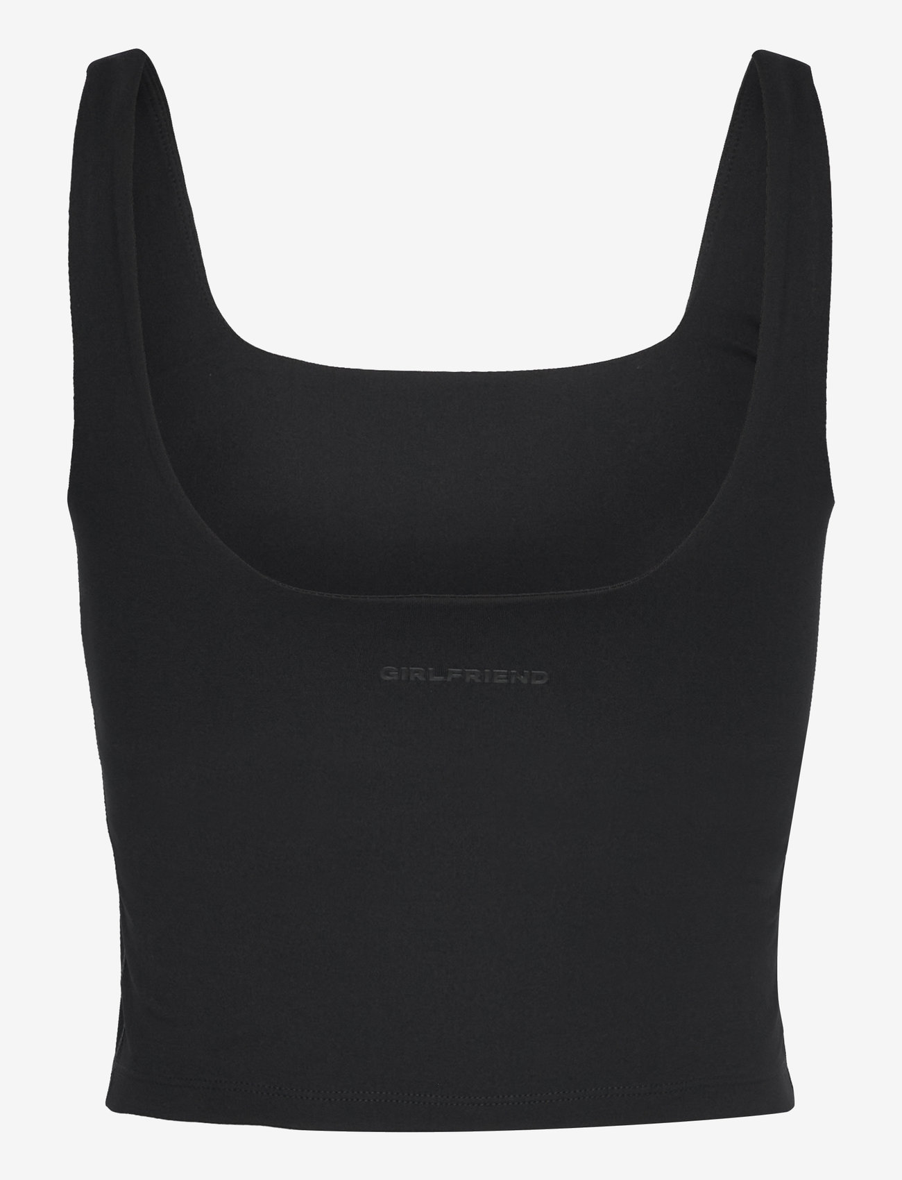 Girlfriend Collective - Tommy Square Tank - crop tops - black - 1