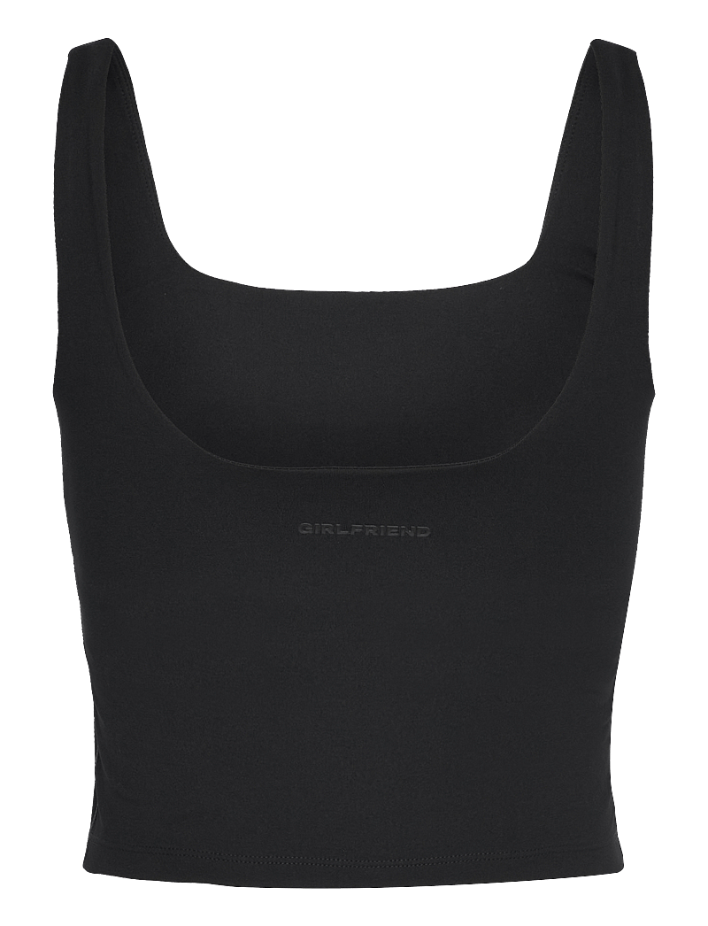 Girlfriend Collective - Tommy Square Tank - crop tops - black - 1