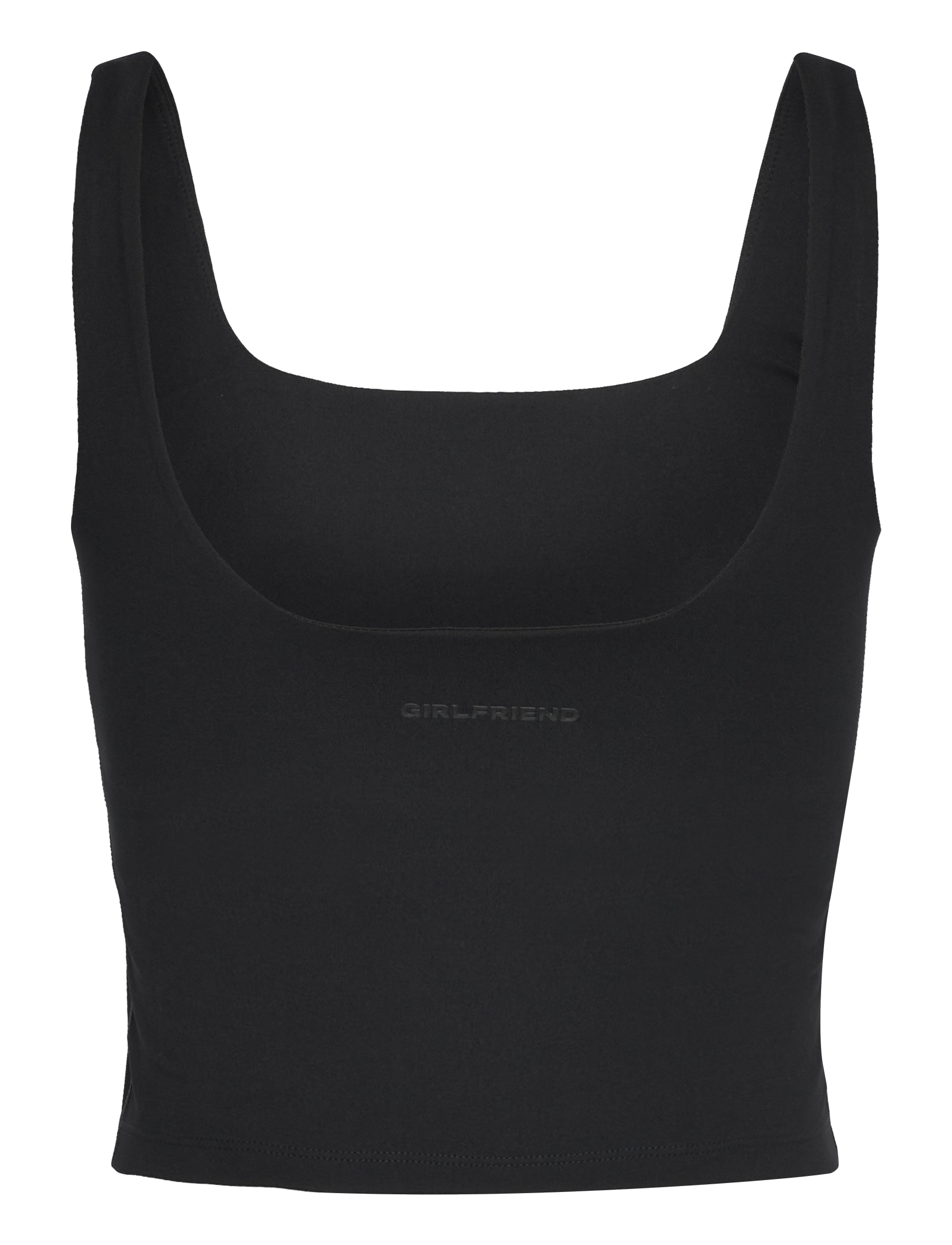 Girlfriend Collective - Tommy Square Tank - crop tops - black - 1