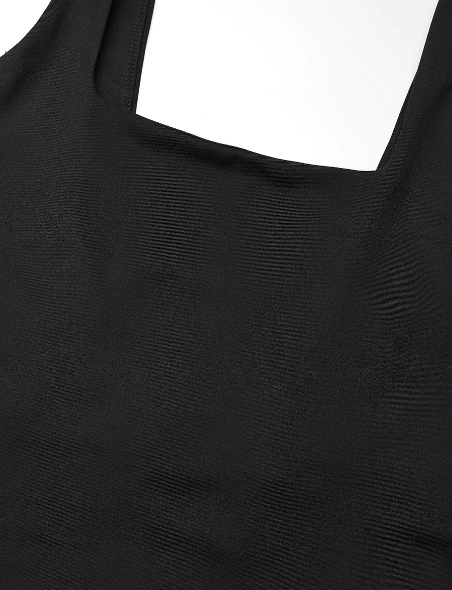 Girlfriend Collective - Tommy Square Tank - crop-tops - black - 4
