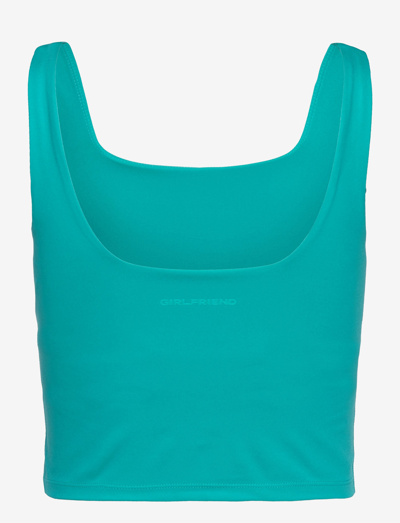 Girlfriend Collective - Tommy Square Tank - crop tops - peacock - 2