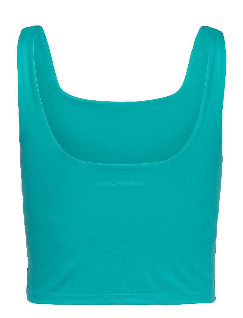 Girlfriend Collective - Tommy Square Tank - crop tops - peacock - 2