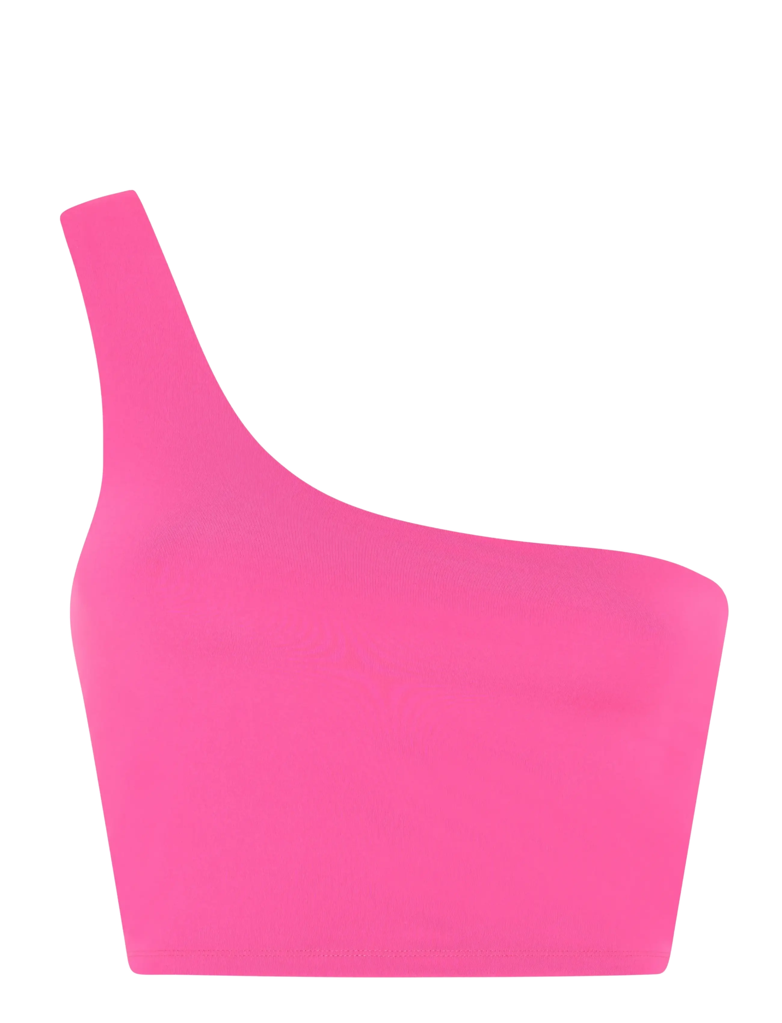 Girlfriend Collective Bianca Tank, One Shoulder - Tanktops - ULTRAVIOLET / pink/rose