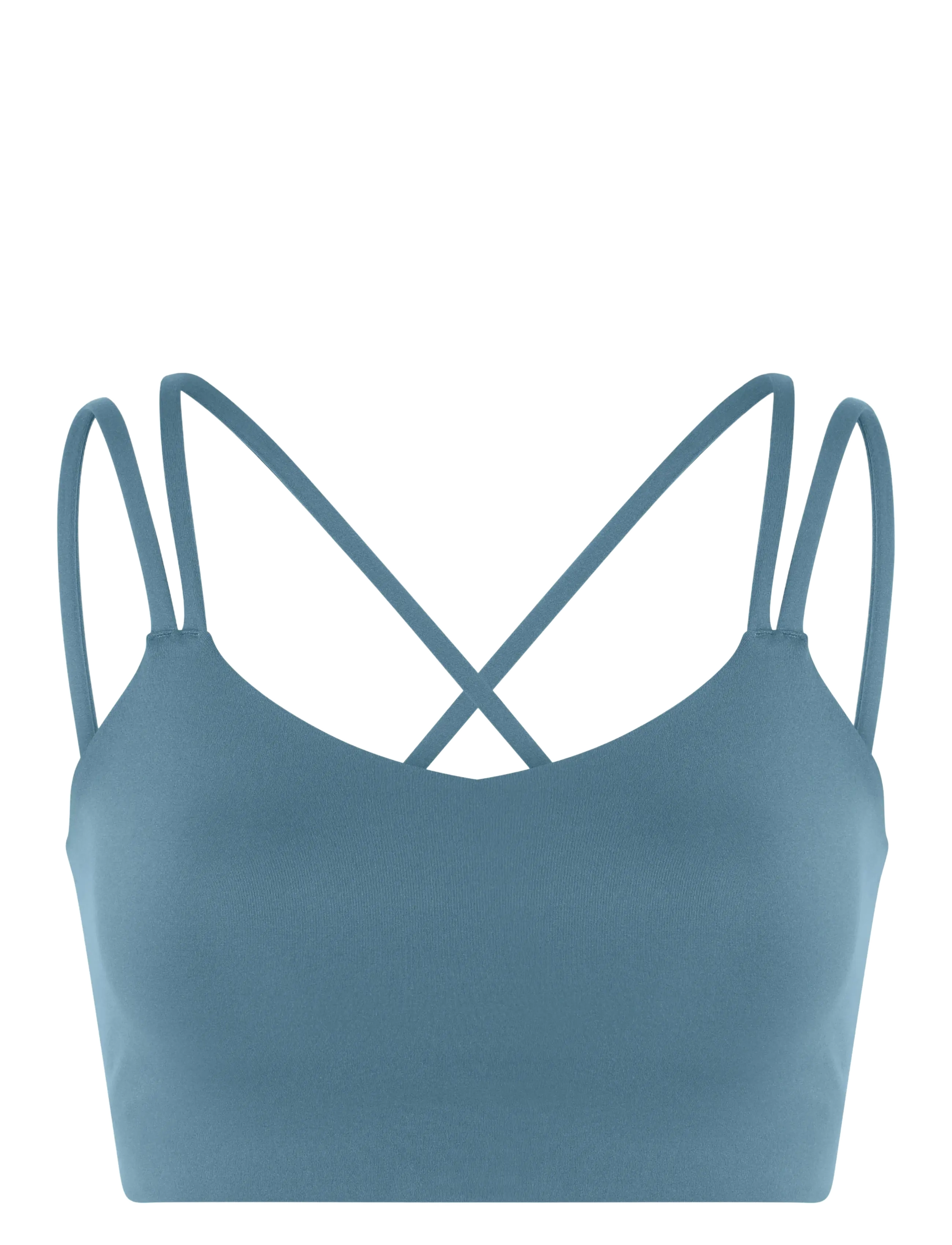 Girlfriend Collective Float Noah Strappy Bra - Fitness - WAVE / blue