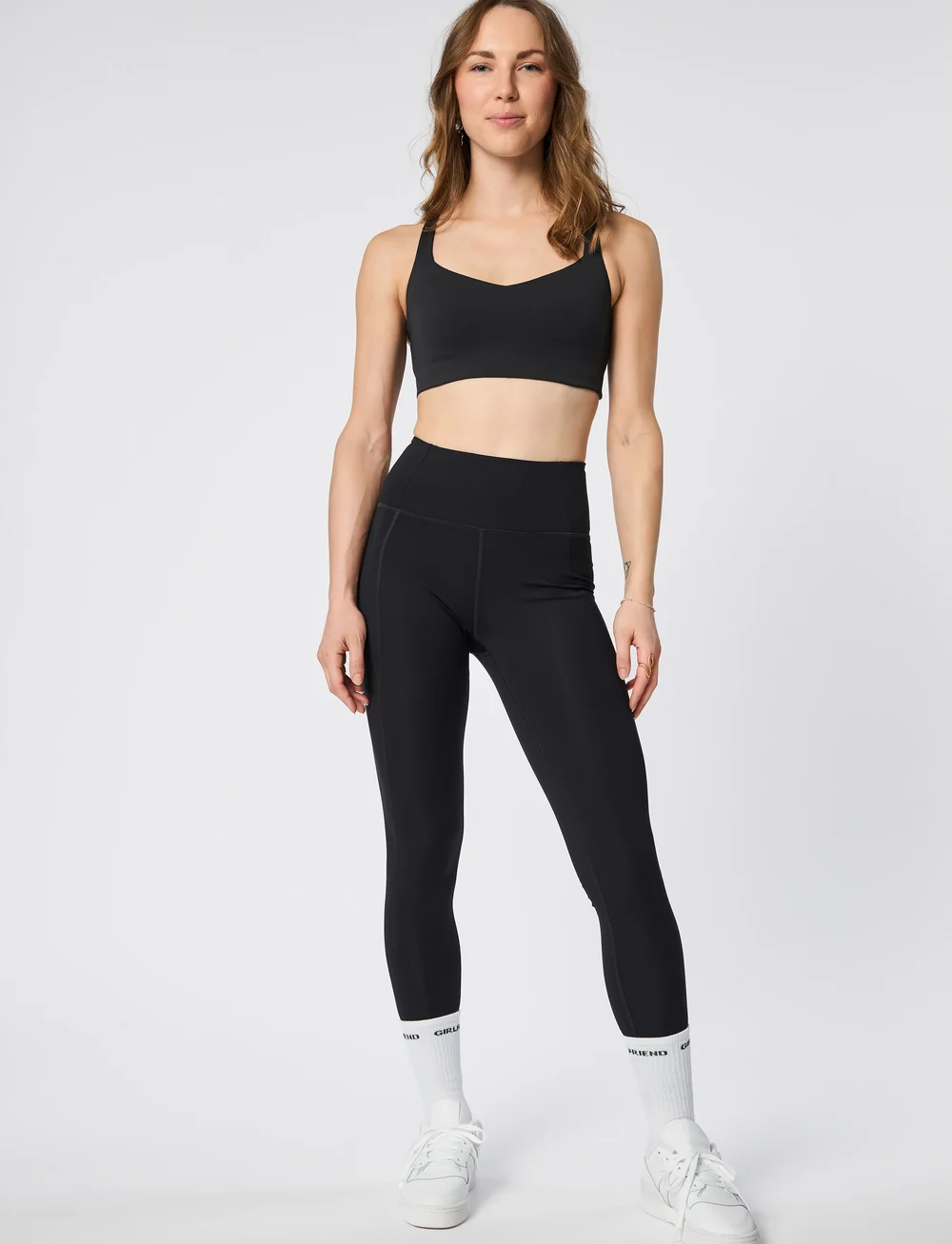 Girlfriend Collective - Float Riley Sweetheart Bra - soutiens-gorge de sport - black - 0