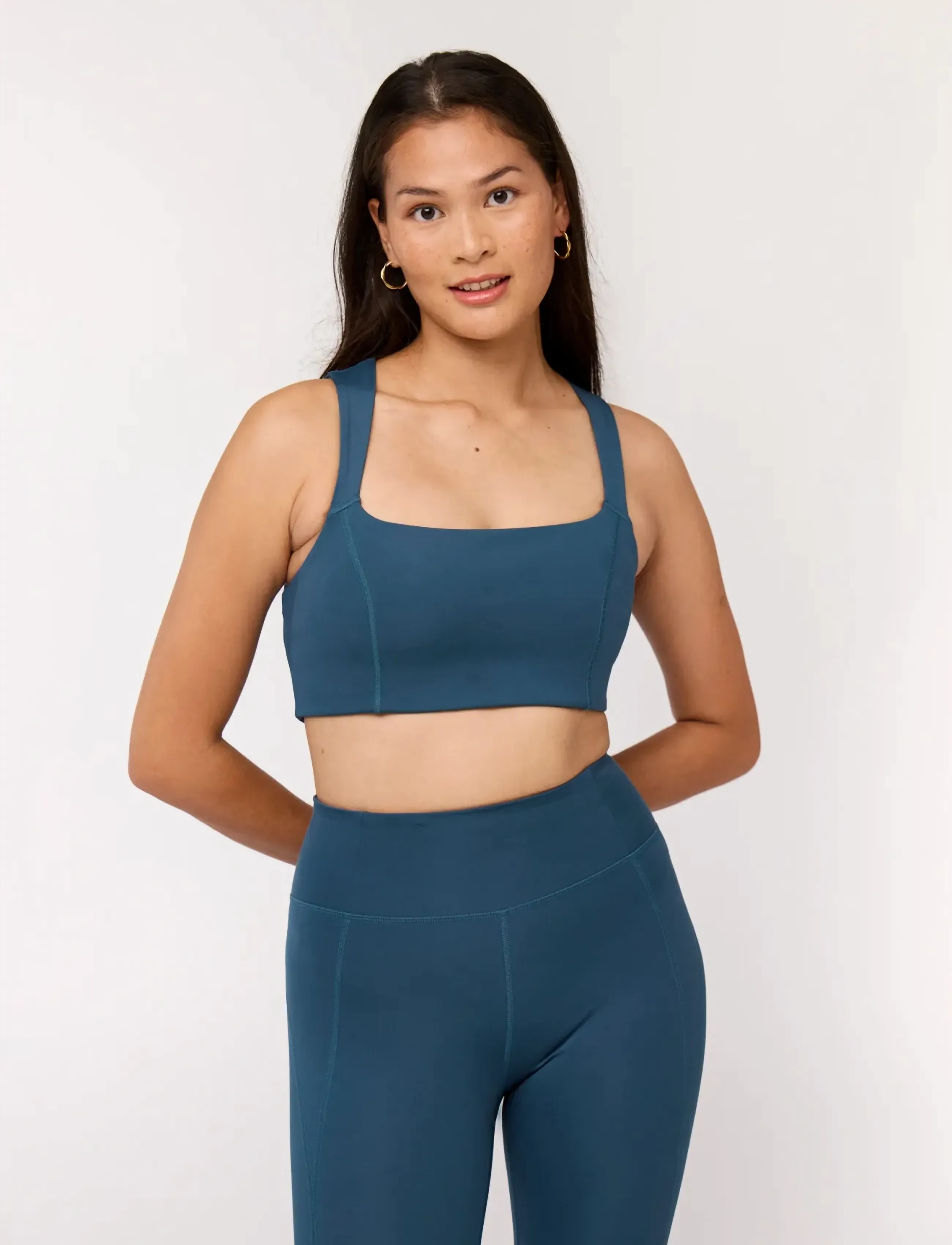 Girlfriend Collective - Natalie Seamed Bra - sports bh'er - ink - 3