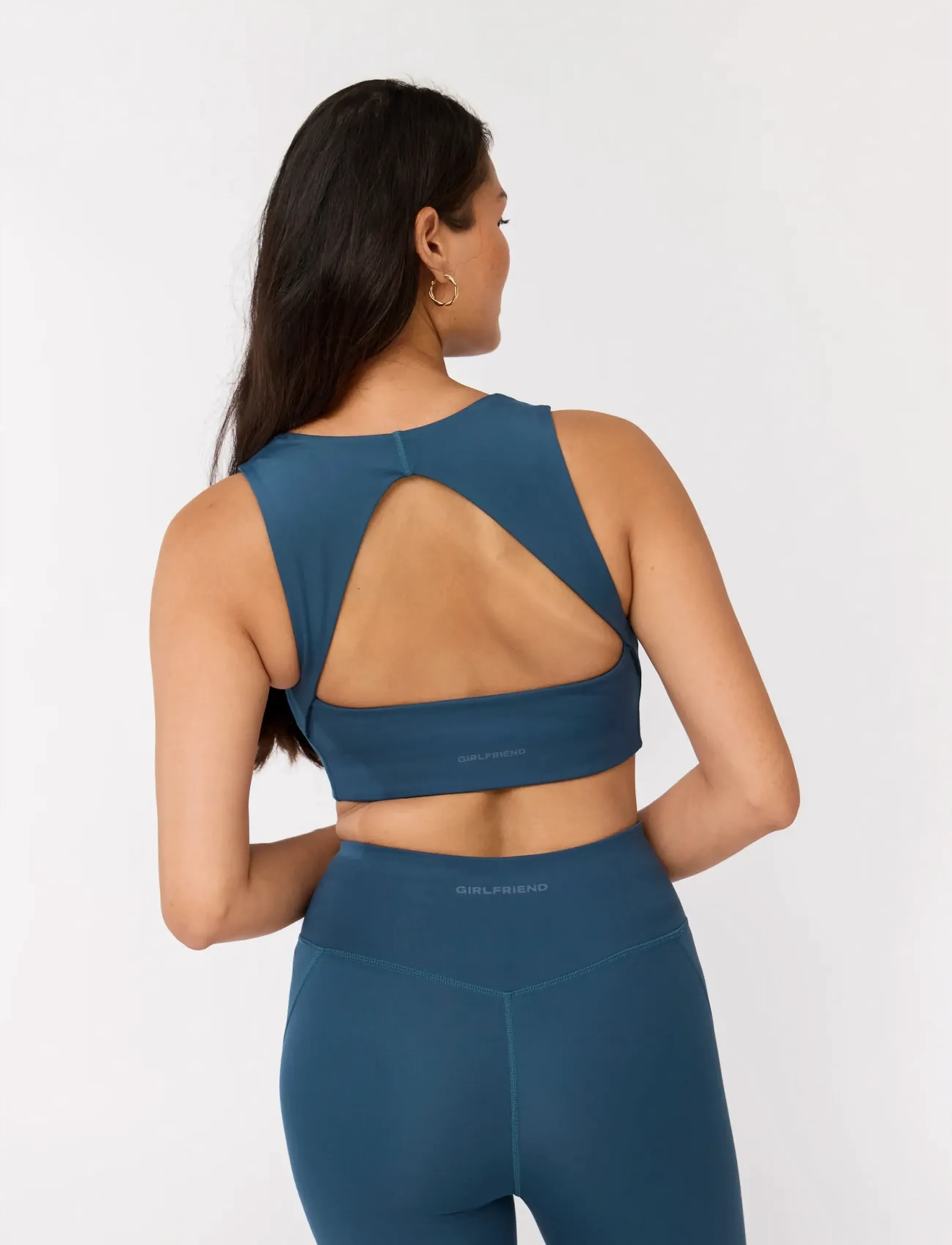 Girlfriend Collective - Natalie Seamed Bra - sports bh'er - ink - 4