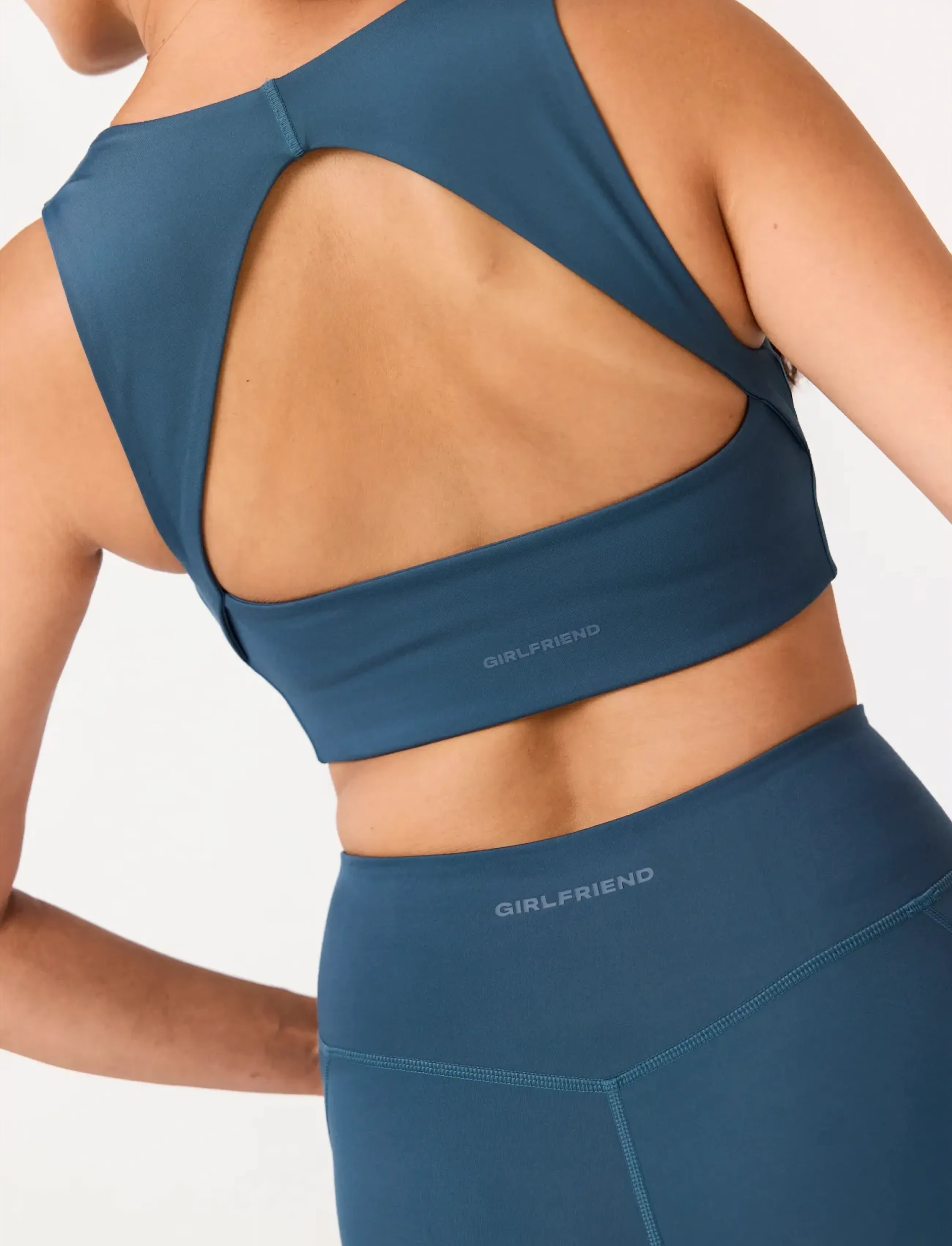 Girlfriend Collective - Natalie Seamed Bra - sports bh'er - ink - 5
