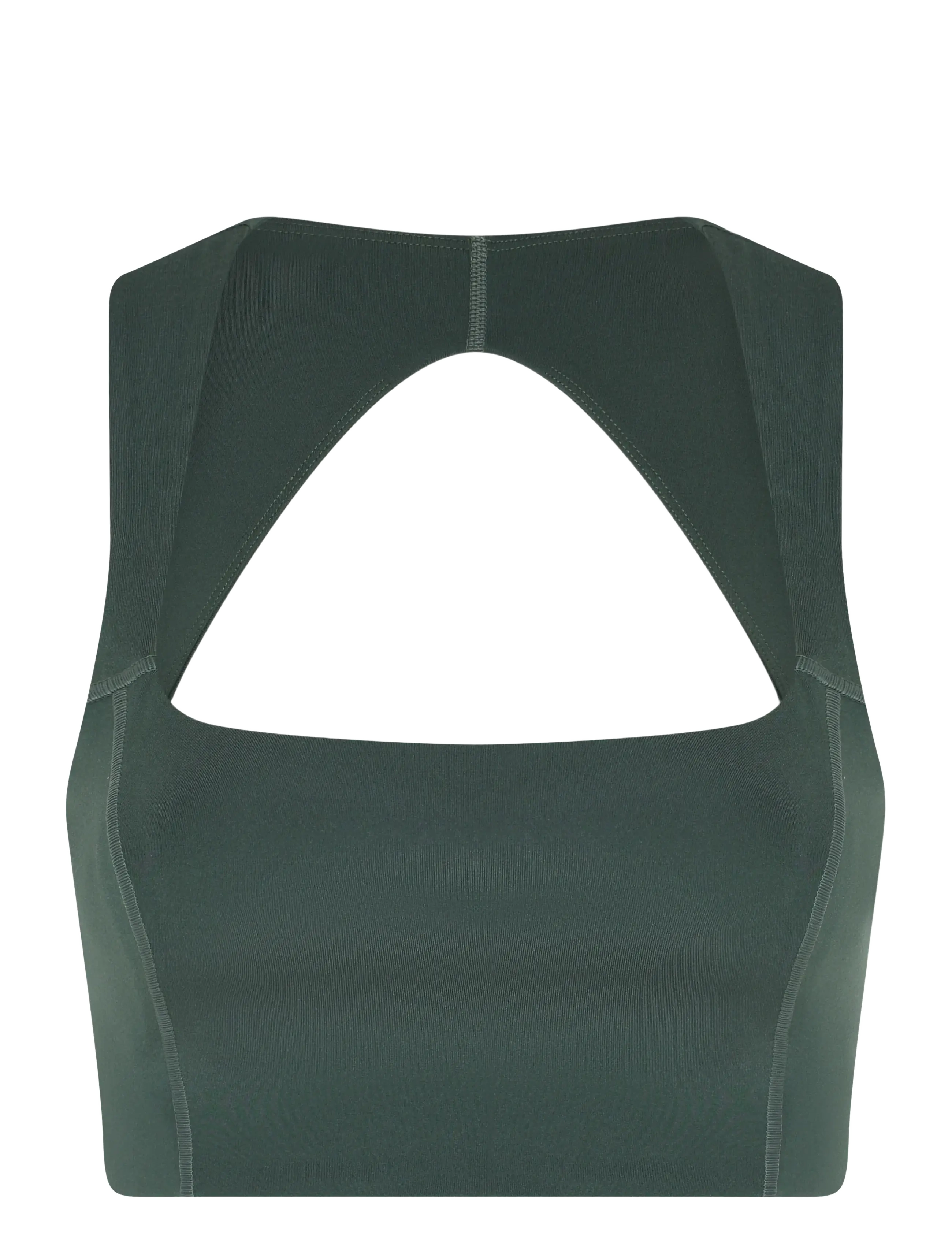 Girlfriend Collective Natalie Seamed Bra - Undertøj - JUNGLE / green
