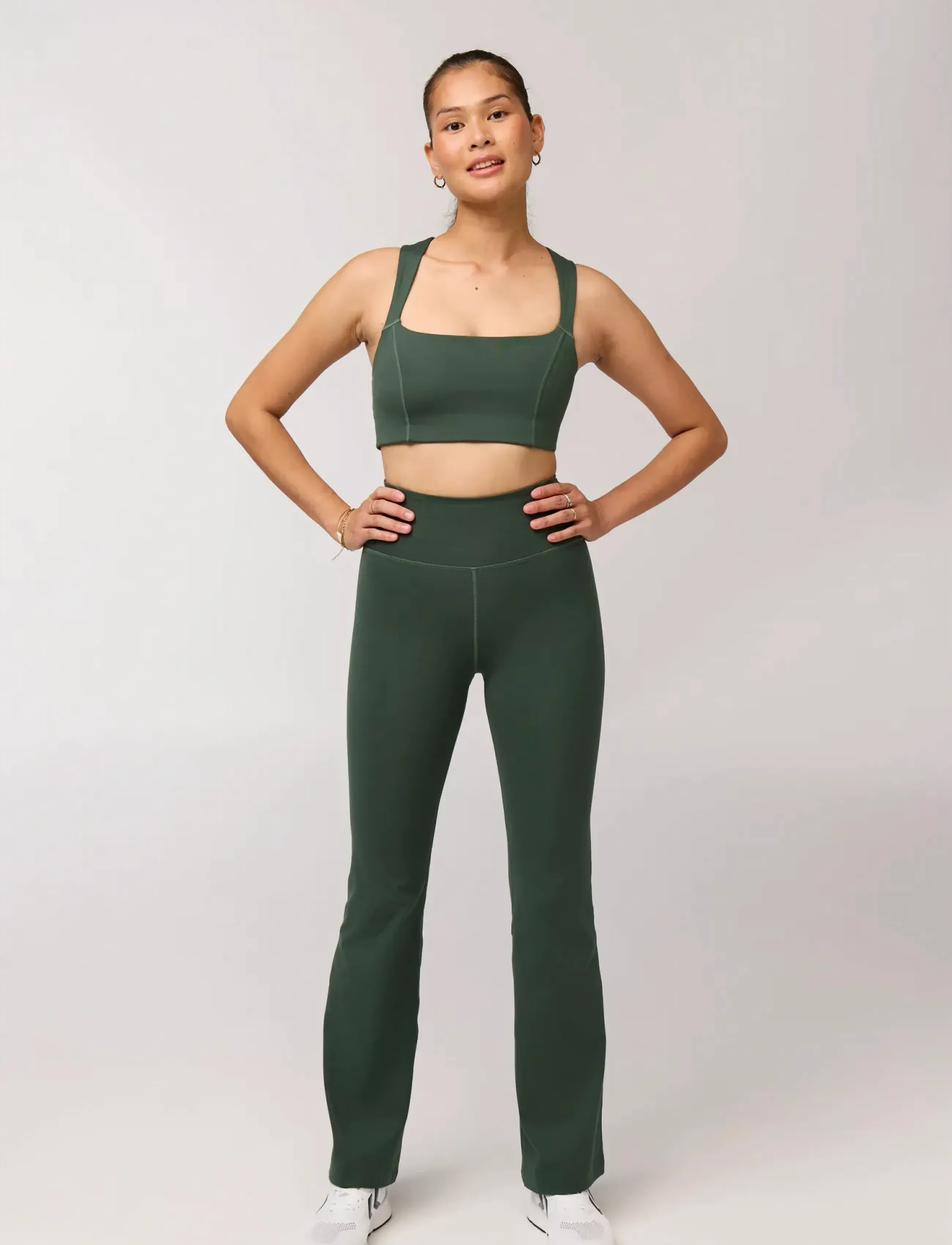 Girlfriend Collective - Natalie Seamed Bra - sports bh'er - jungle - 5