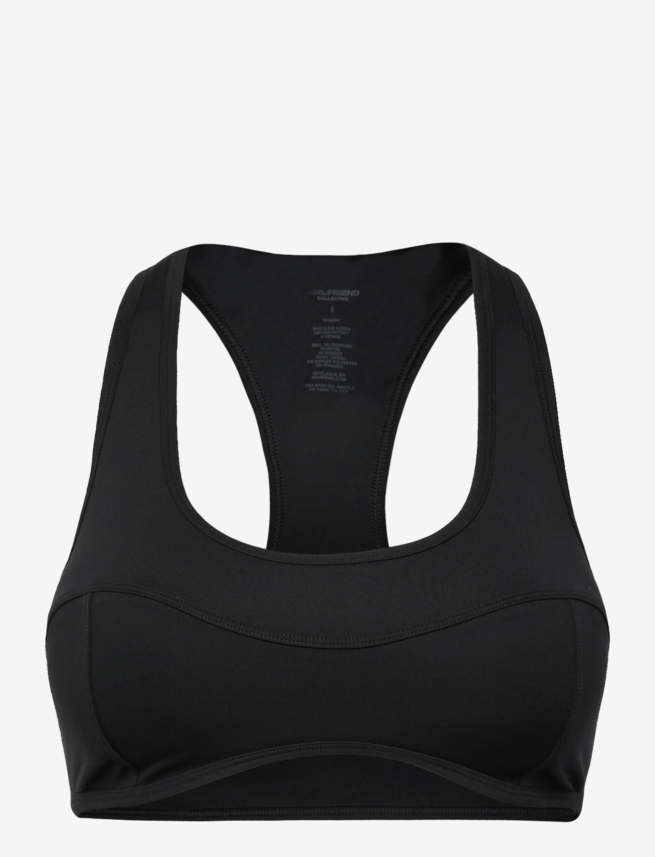 Girlfriend Collective - Connie Curved Bra - sport bh:ar - black - 1