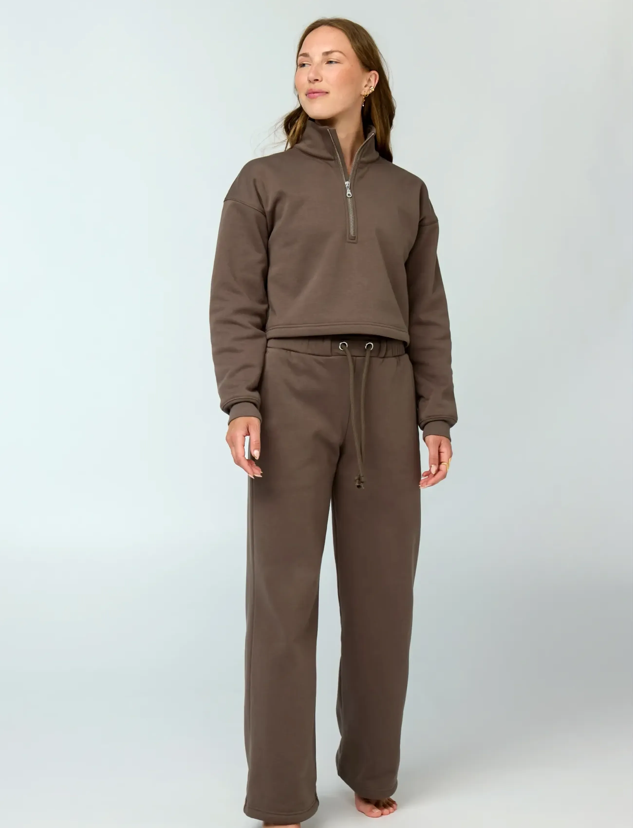 Girlfriend Collective Vega Half Zip Sweatshirt dam – bild 7
