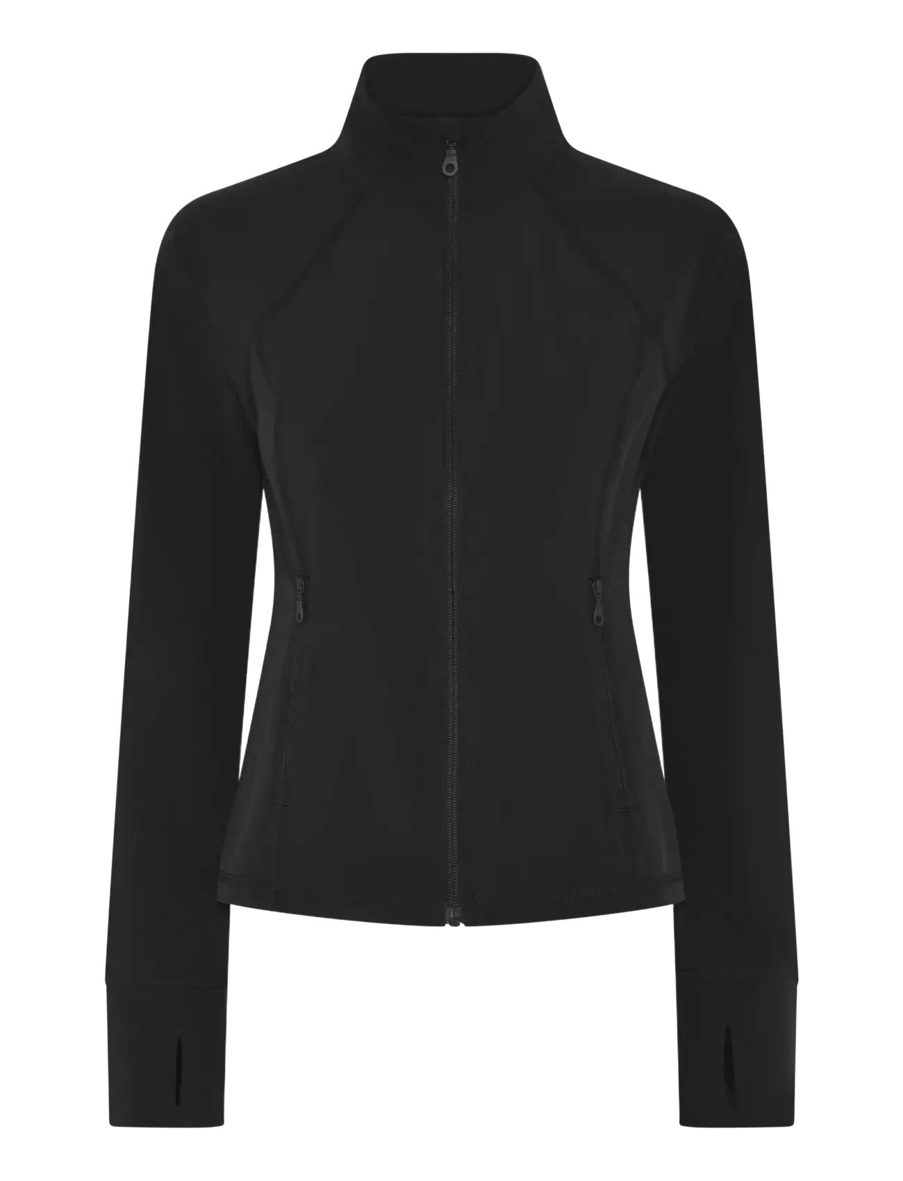 Girlfriend Collective Estrella Fitted Run Jacket - Girlfriend Collective - BLACK / black