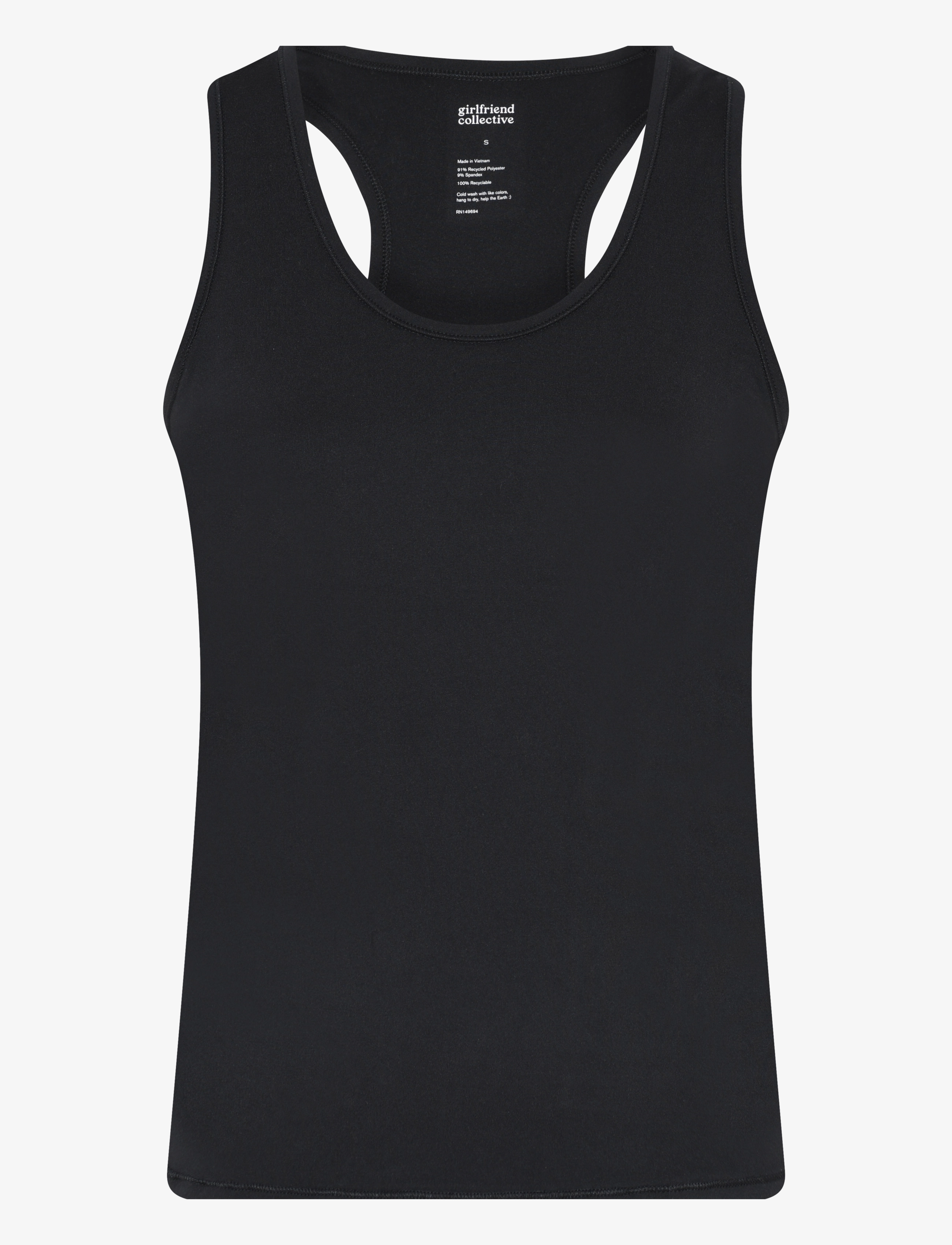 GIRLFRIEND COLLECTIVE Reset Train Relaxed Tank Schwarz - S - Damen