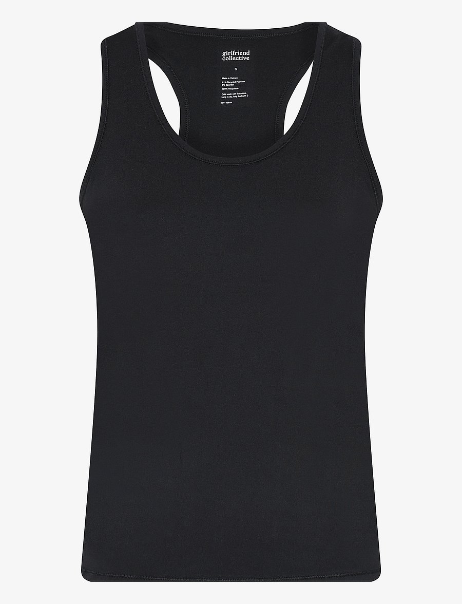 Girlfriend Collective - Reset Train Relaxed Tank - tank tops - black - 1