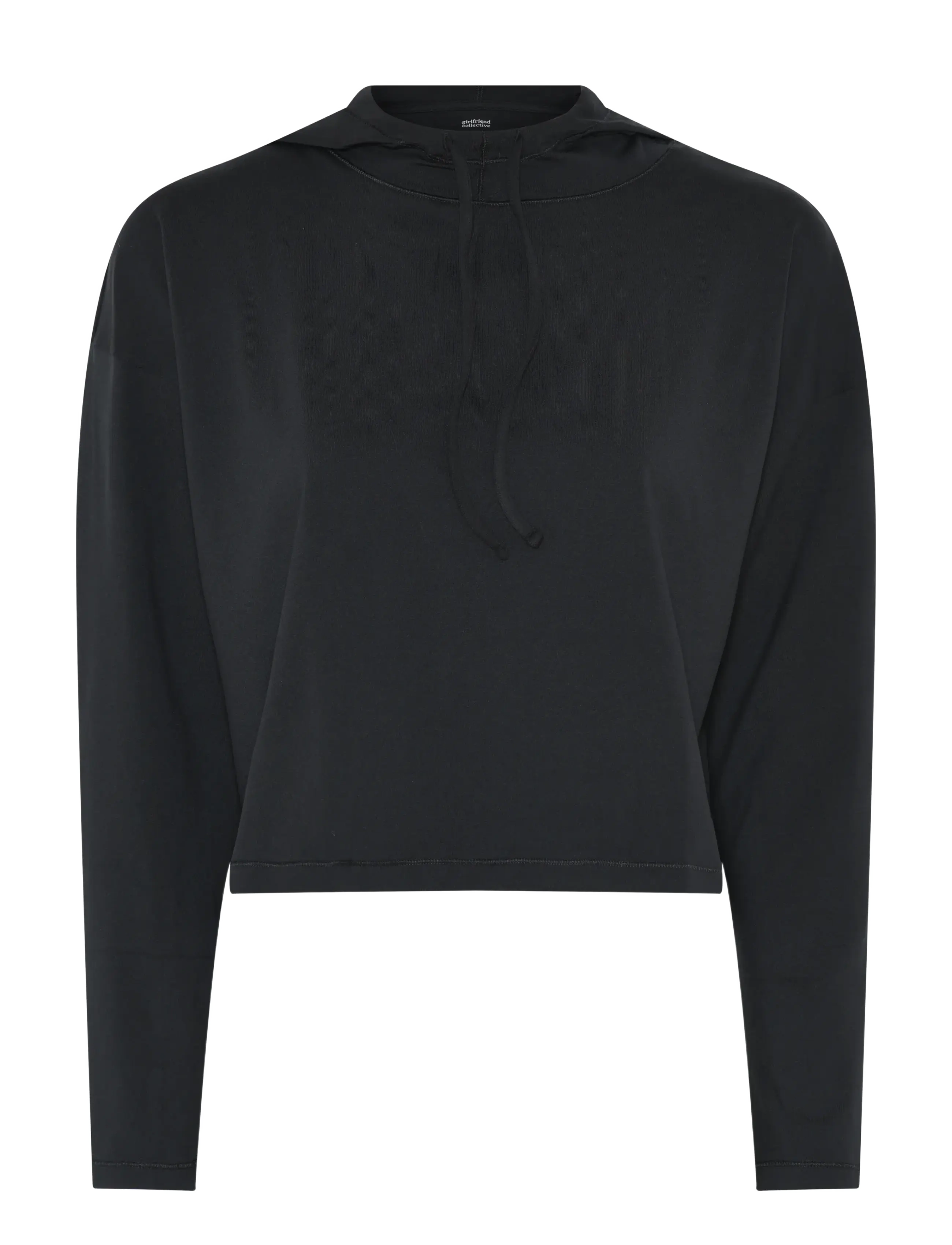 Girlfriend Collective Reset Long Sleeve Hoodie - Sweatshirts - BLACK / black