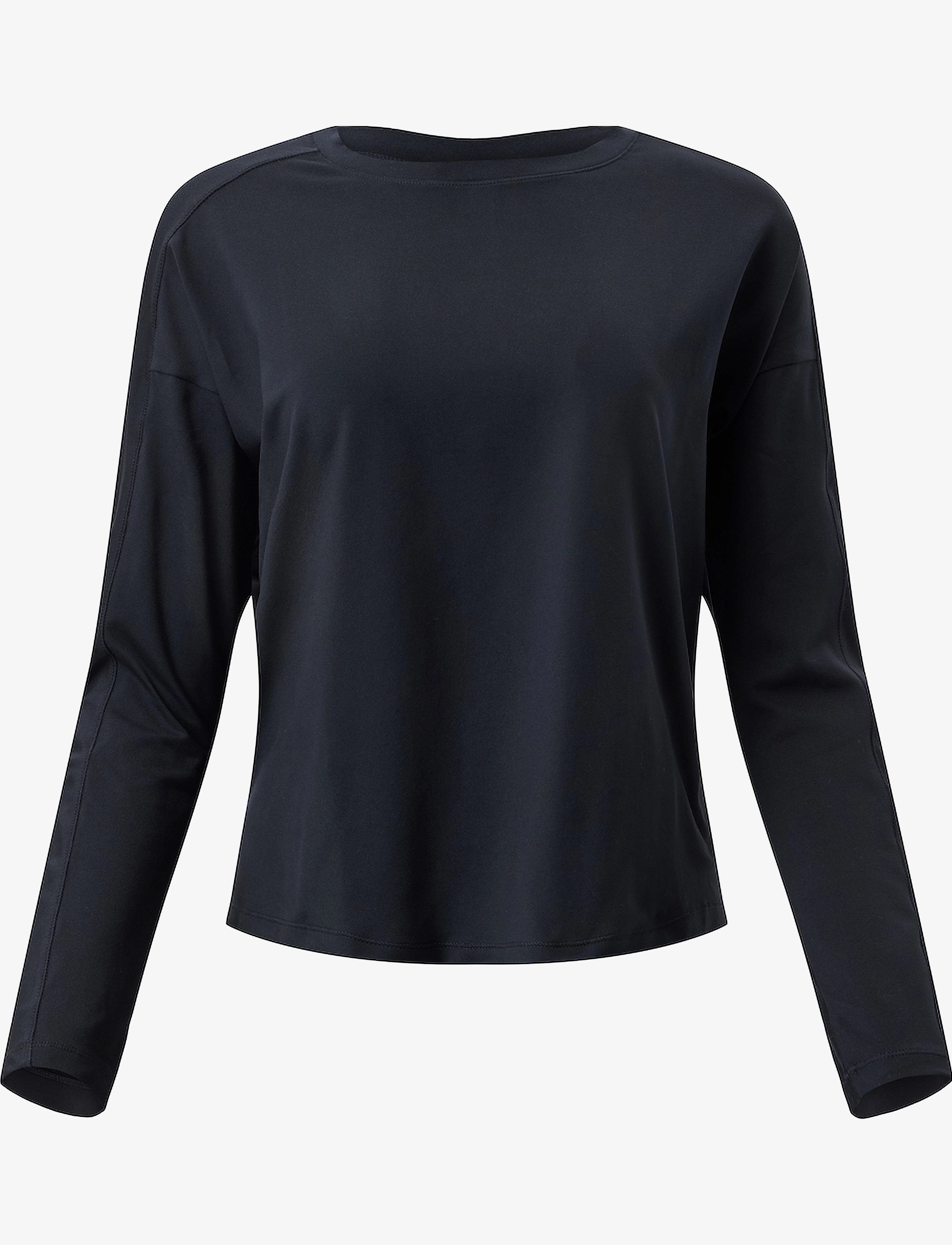 Girlfriend Collective - Reset Long Sleeve Tee - langærmede toppe - black - 2