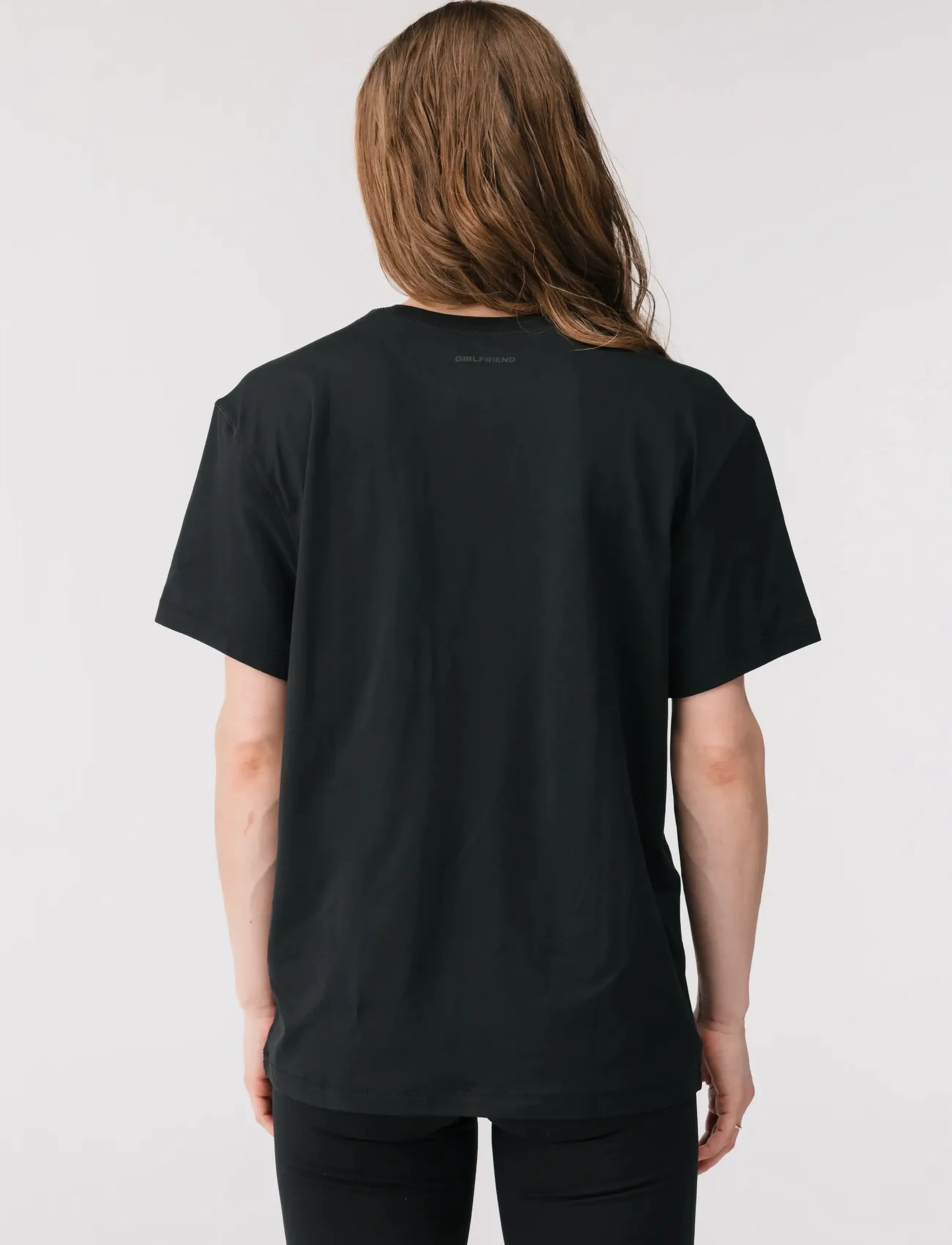Girlfriend Collective - Reset Relaxed Workout Tee - sportinės palaidinukės - black - 3