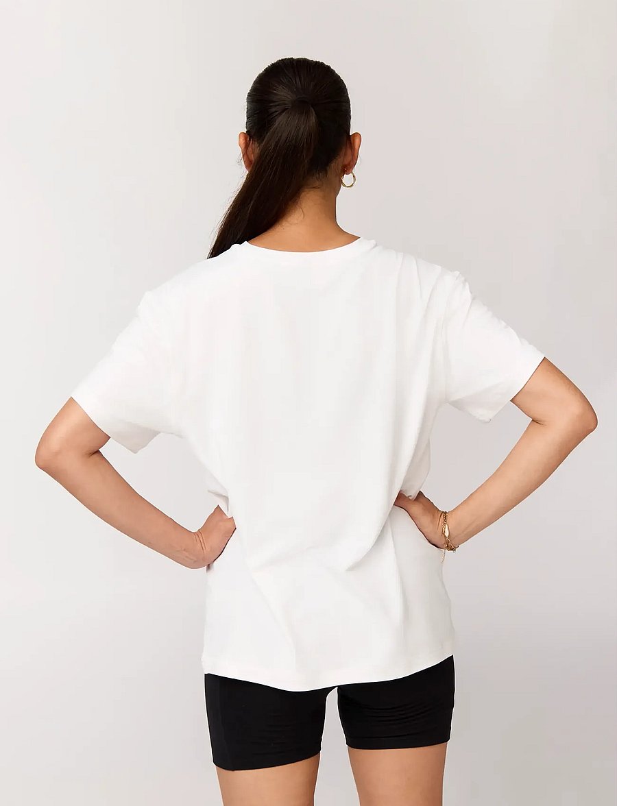 Girlfriend Collective - Reset Relaxed Workout Tee - t-shirts - bright white - 3