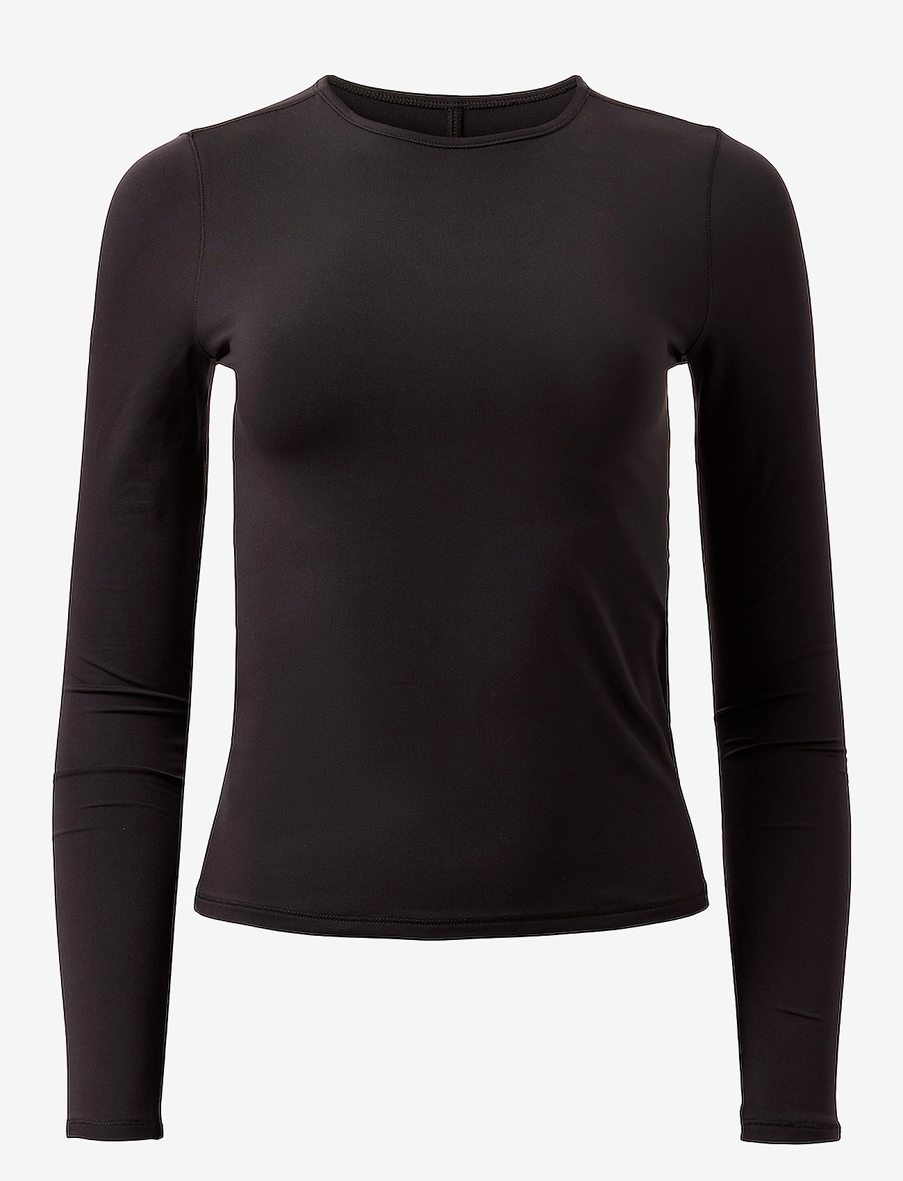 Girlfriend Collective - Reset Fitted Long Sleeve Tee - longsleeved tops - black - 1