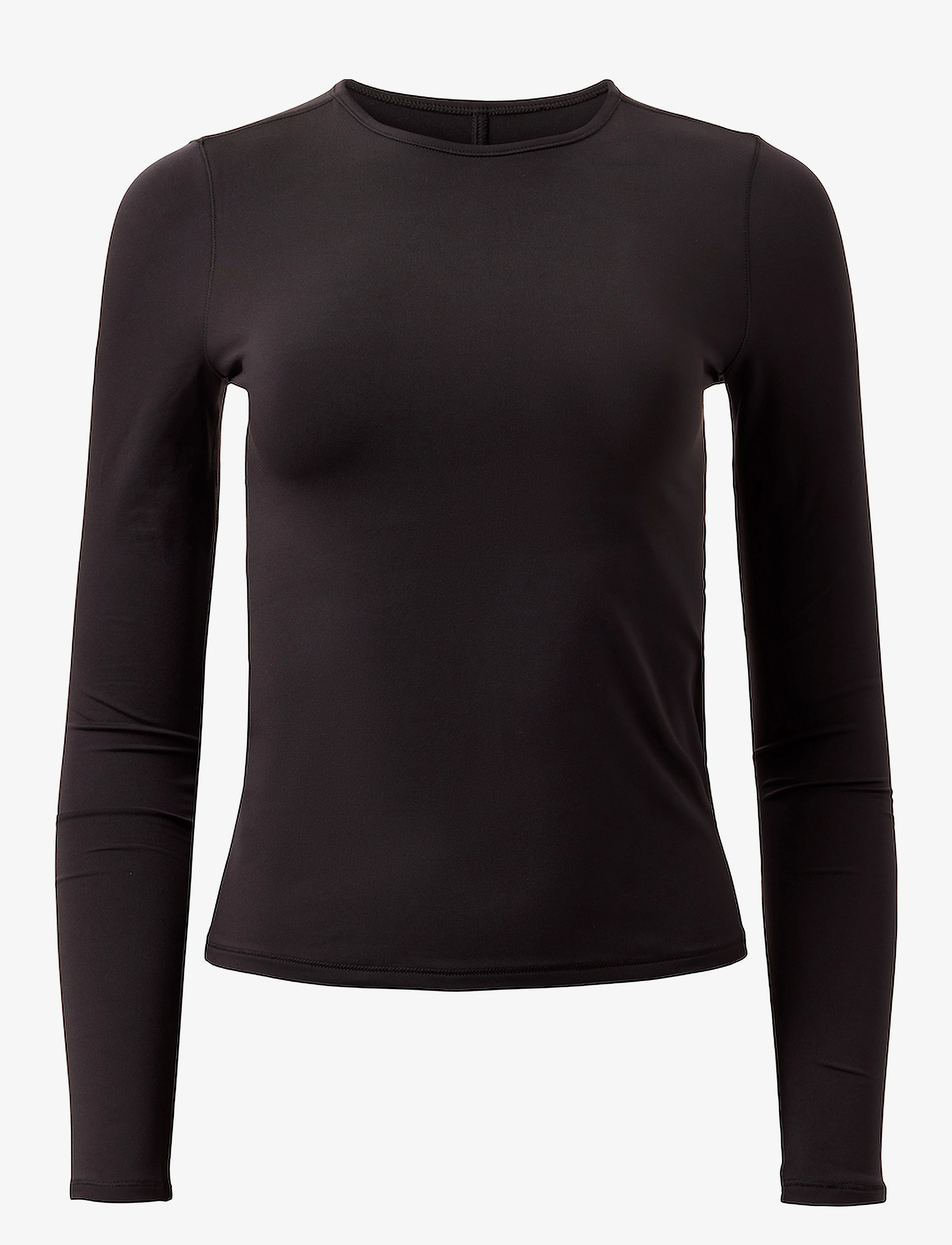 Girlfriend Collective Reset Fitted Long Sleeve Tee - Kampagne - BLACK / black