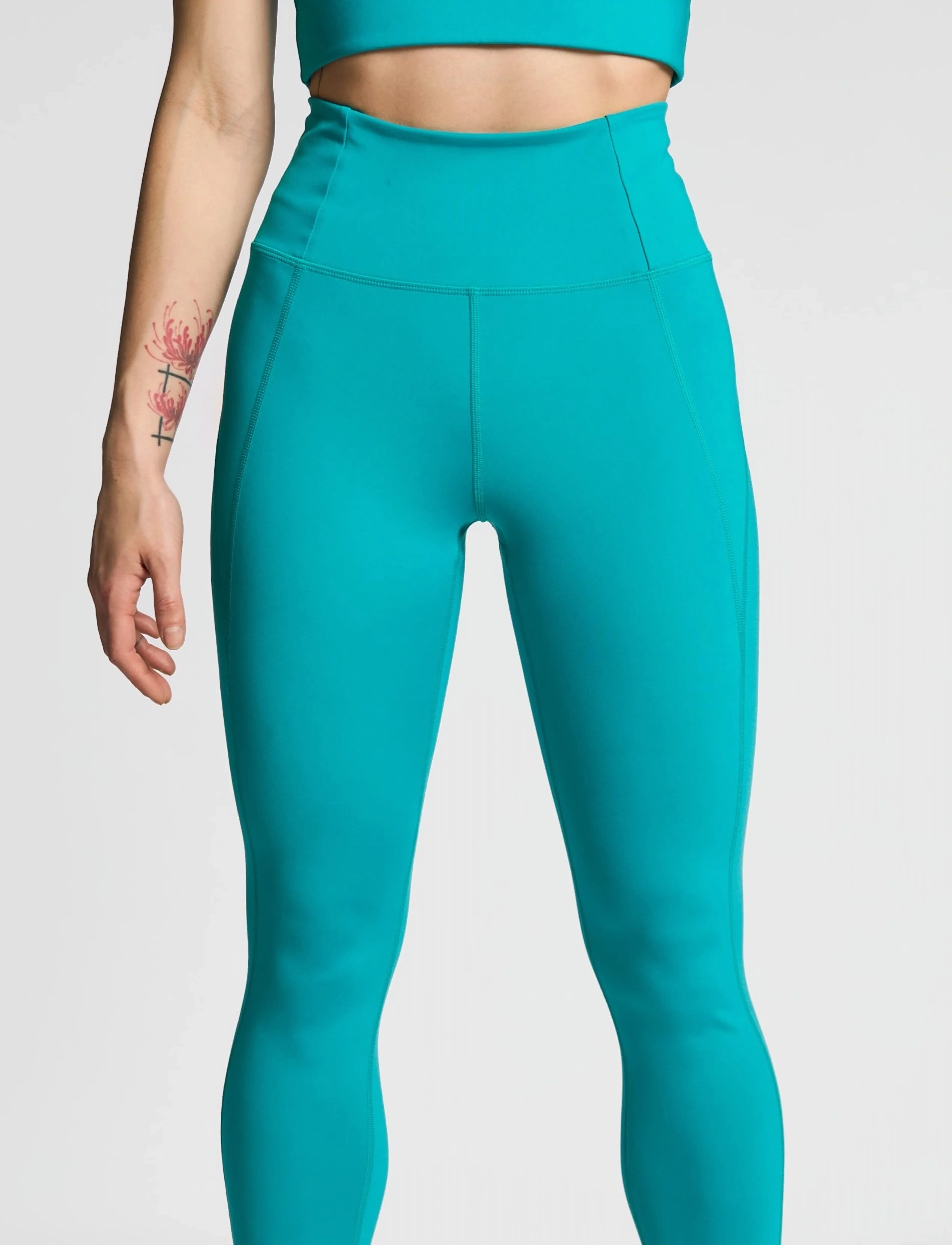 Girlfriend Collective - Compressive High-Rise Legging, Long - fuld længde - agave - 4