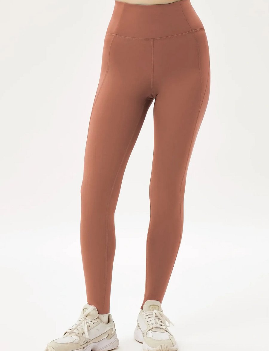 Girlfriend Collective - Compressive High-Rise Legging, Long - visas ilgis - antler - 0