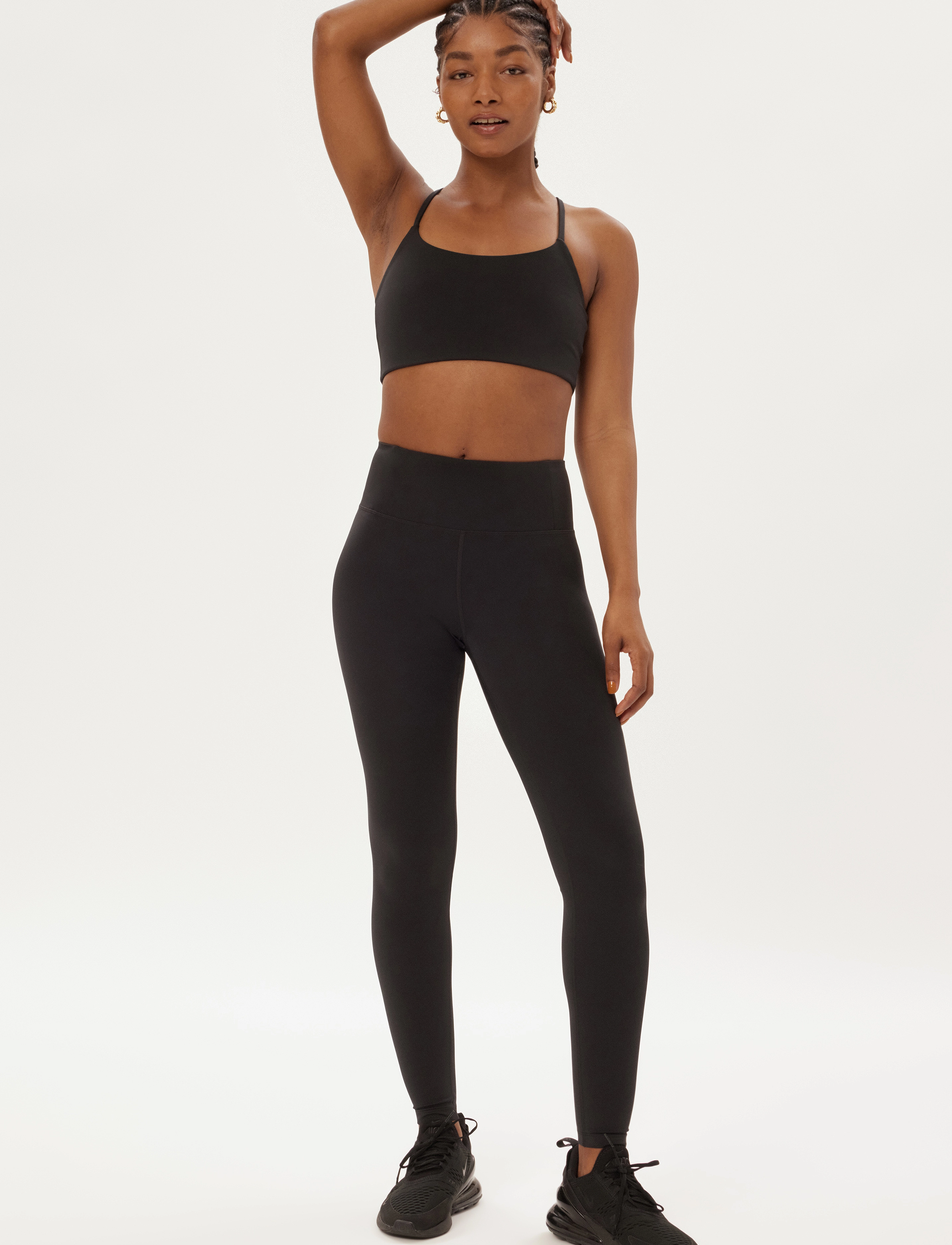 Girlfriend Collective Compressive High-Rise Legging, Long, XS, Black, Underdele > Løbetræningstights, Dame