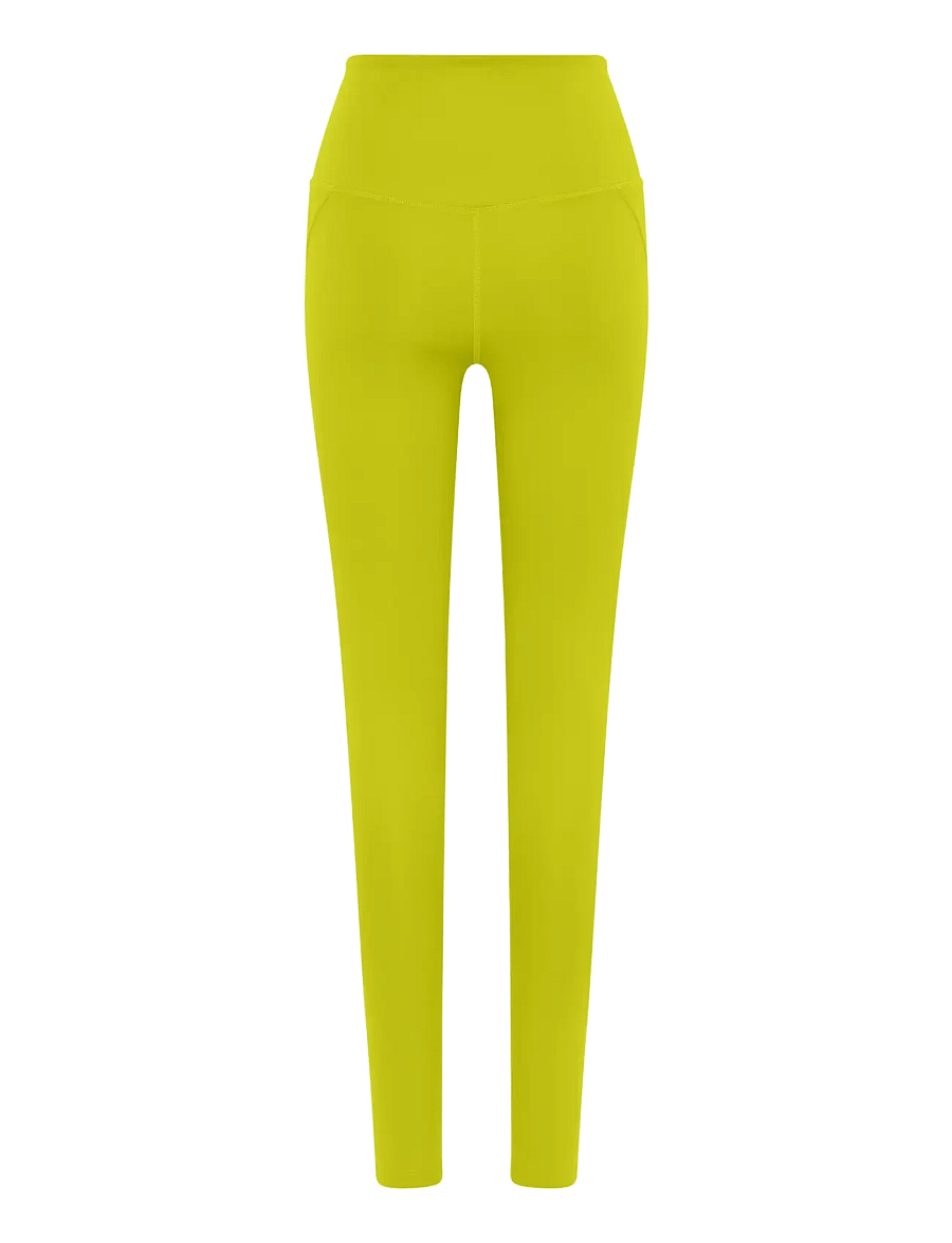Girlfriend Collective - Compressive High-Rise Legging, Long - pilna garuma - chartreuse - 1