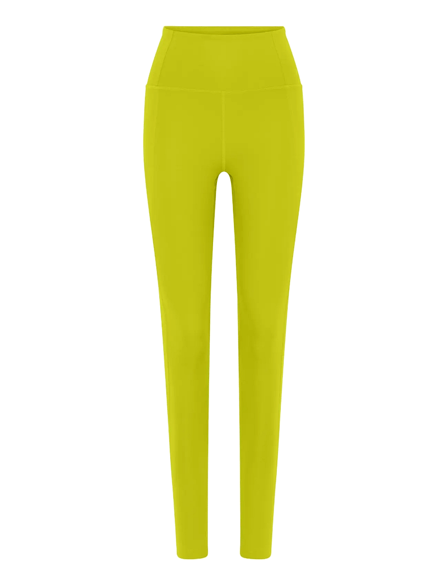Girlfriend Collective - Compressive High-Rise Legging, Long - pilna garuma - chartreuse - 2