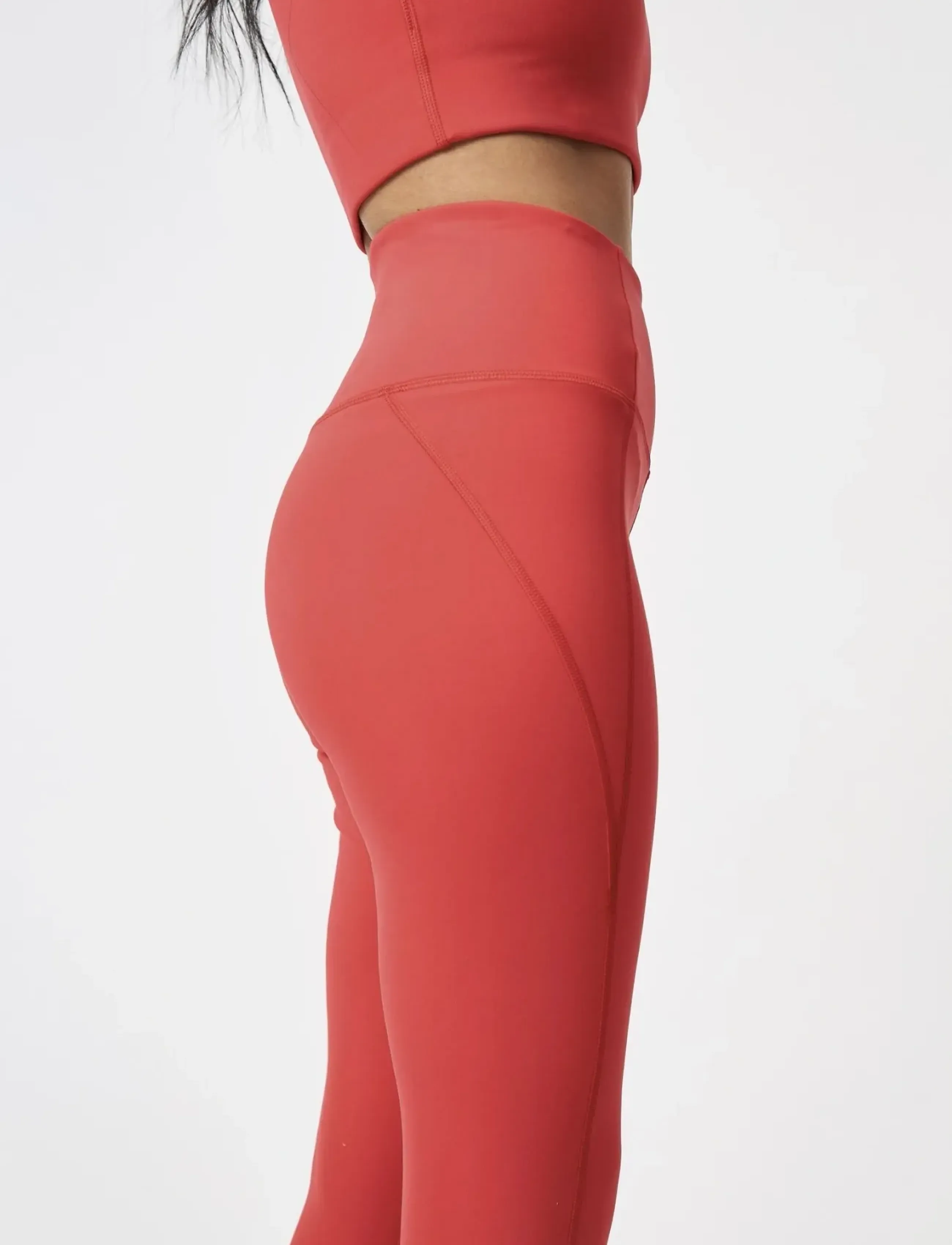 Girlfriend Collective - Compressive High-Rise Legging, Long - fuld længde - ember - 5