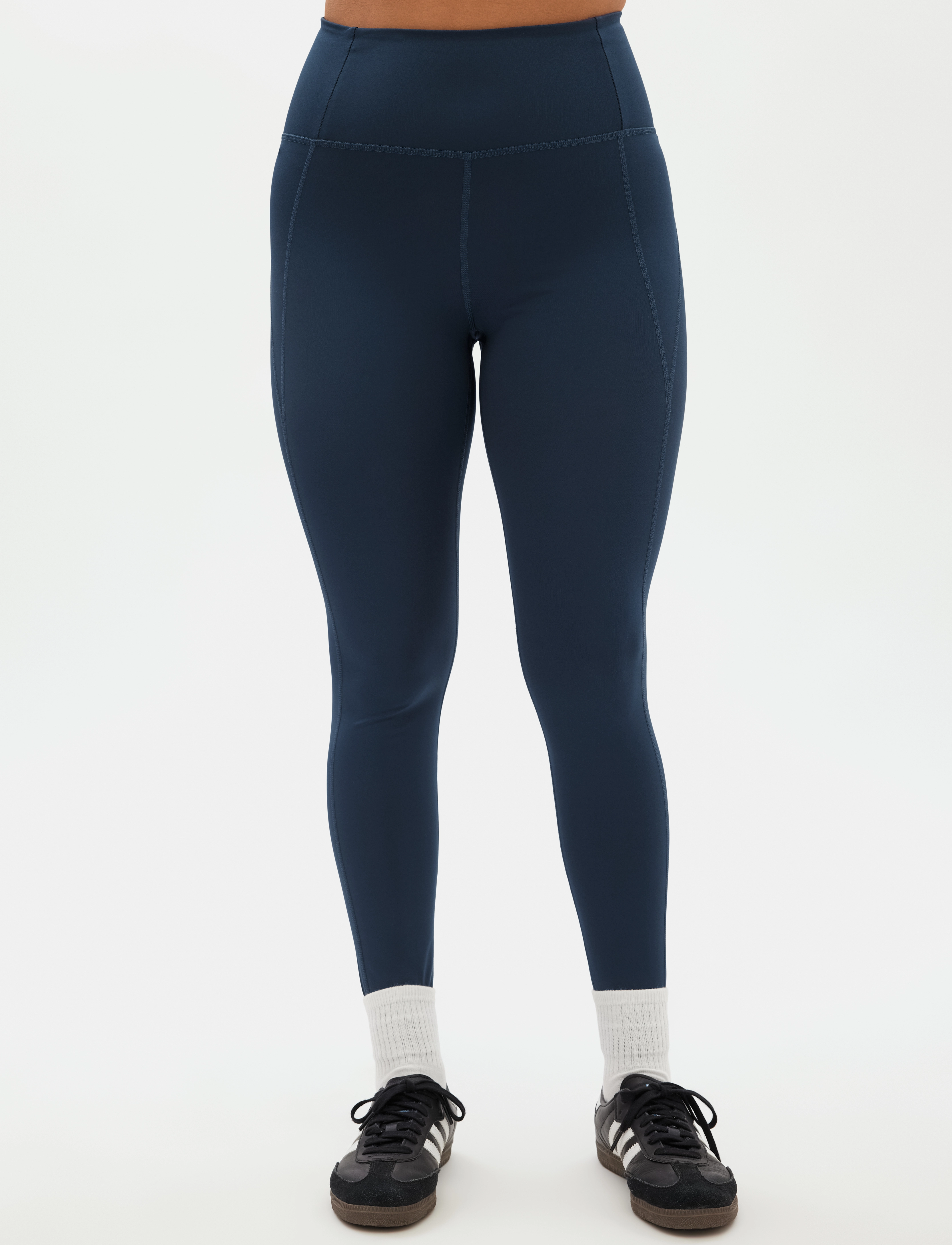 Girlfriend Collective - Compressive High-Rise Legging, Long - volle länge - midnight - 5