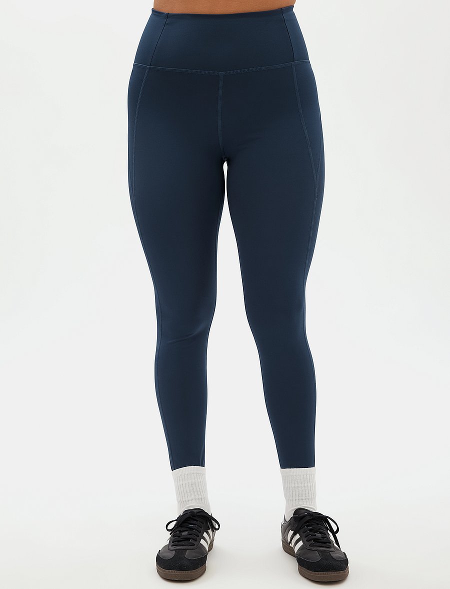 Girlfriend Collective - Compressive High-Rise Legging, Long - volle länge - midnight - 5