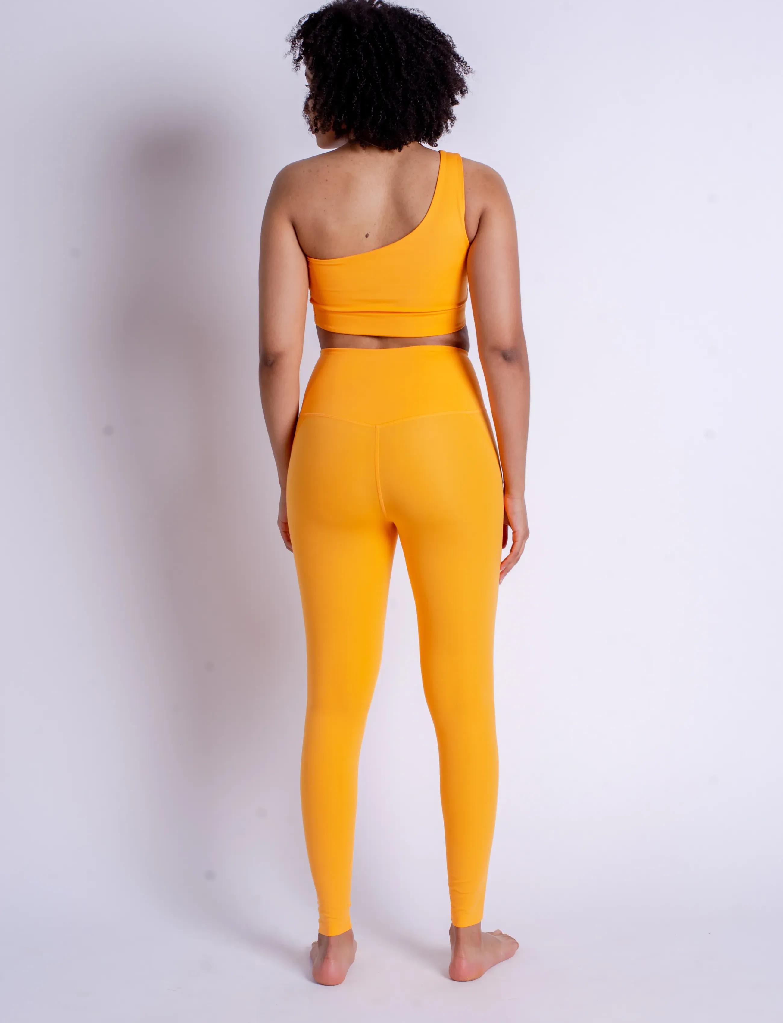 Girlfriend Collective - Compressive High-Rise Legging, Long - fuld længde - orange zest - 4