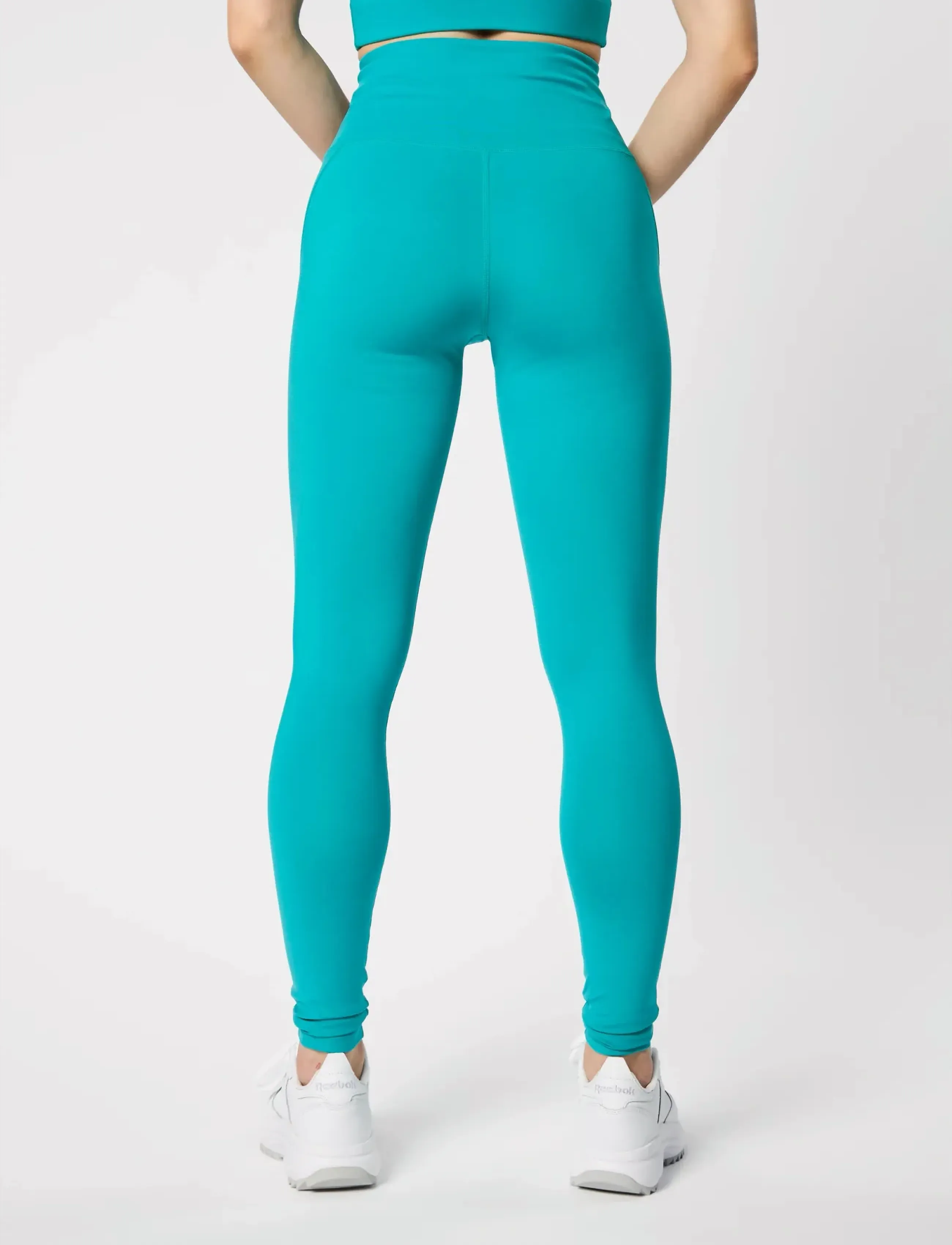 Girlfriend Collective - Compressive High-Rise Legging, Long - fuld længde - peacock - 5