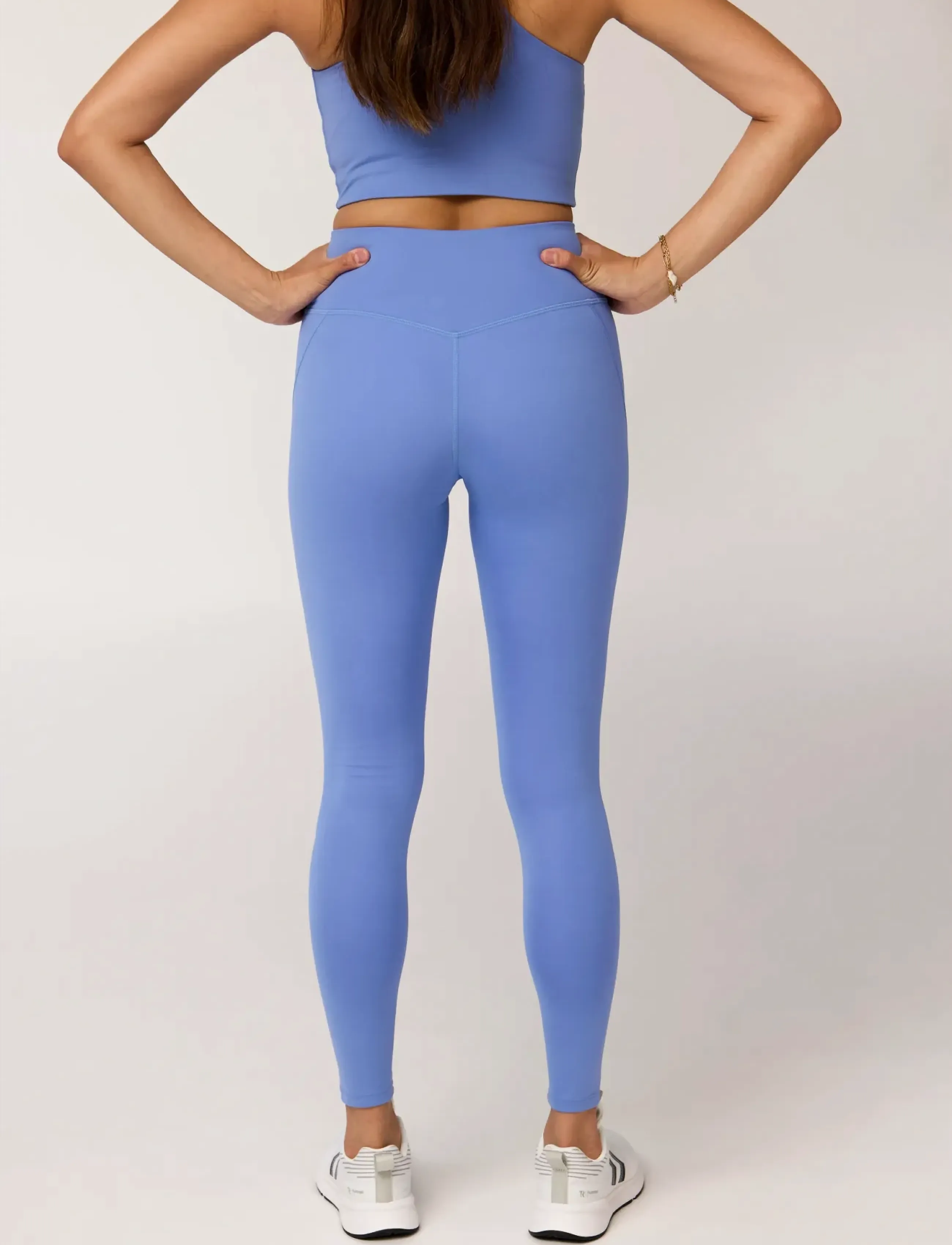 Girlfriend Collective - Compressive High-Rise Legging, Long - fuld længde - periwinkle - 3